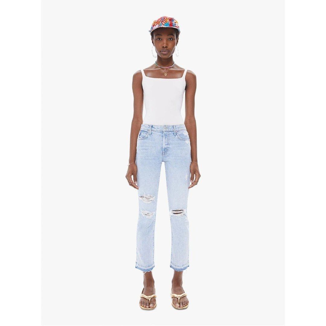 MOTHER MOTHER The Rascal Ankle Undone Hem Vacation Temptation High Size 23" - 5 Thumbnail