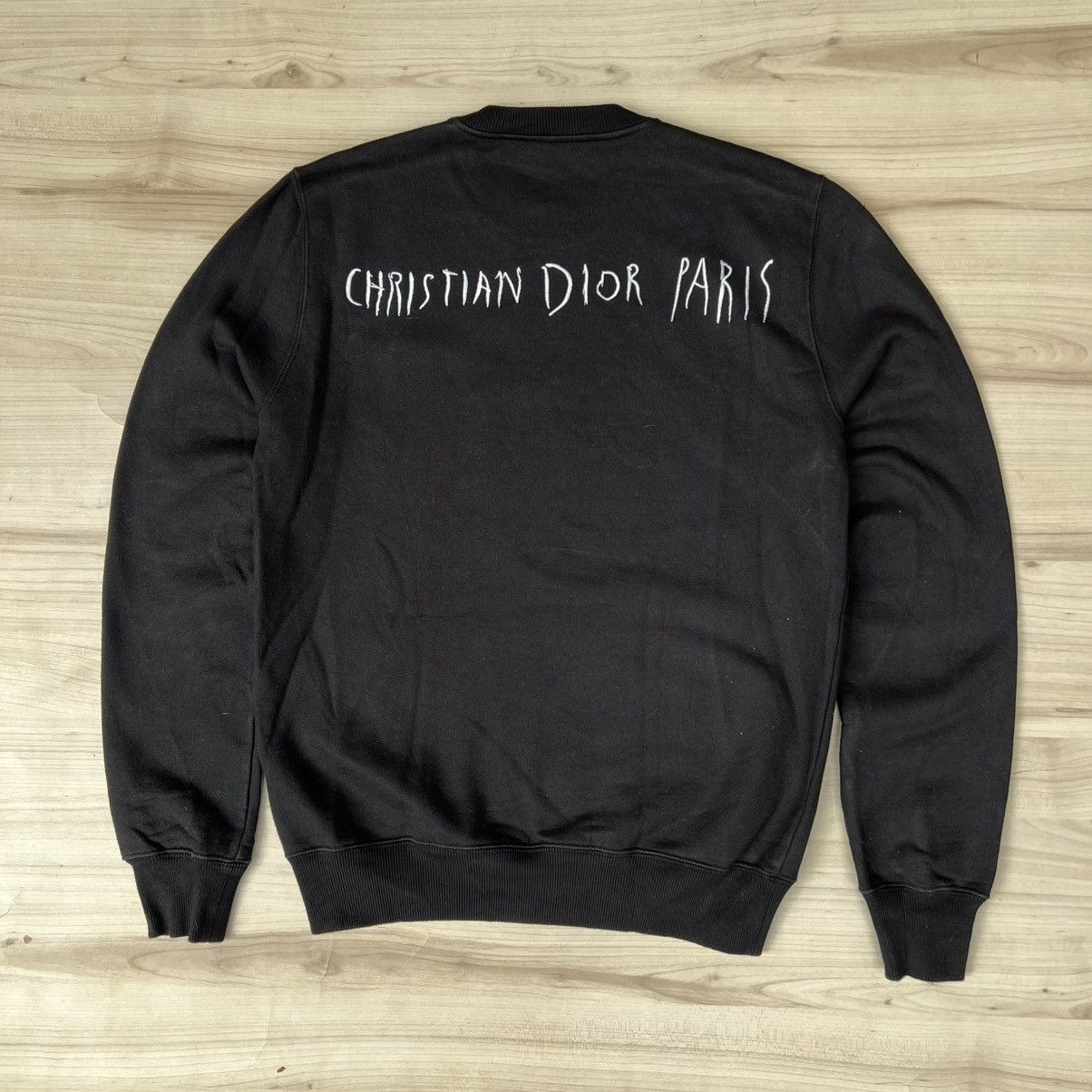 Dior Dior X Raymond Pettibon Black Cotton Embroidered Sweatshirt Size US XS / EU 42 / 0 - 7 Thumbnail