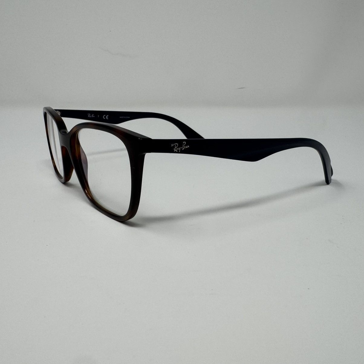 RayBan Ray Ban Glasses RB 7066 5585 Havana Tortoise Blue 52 17 140 Size ONE SIZE - 1 Thumbnail