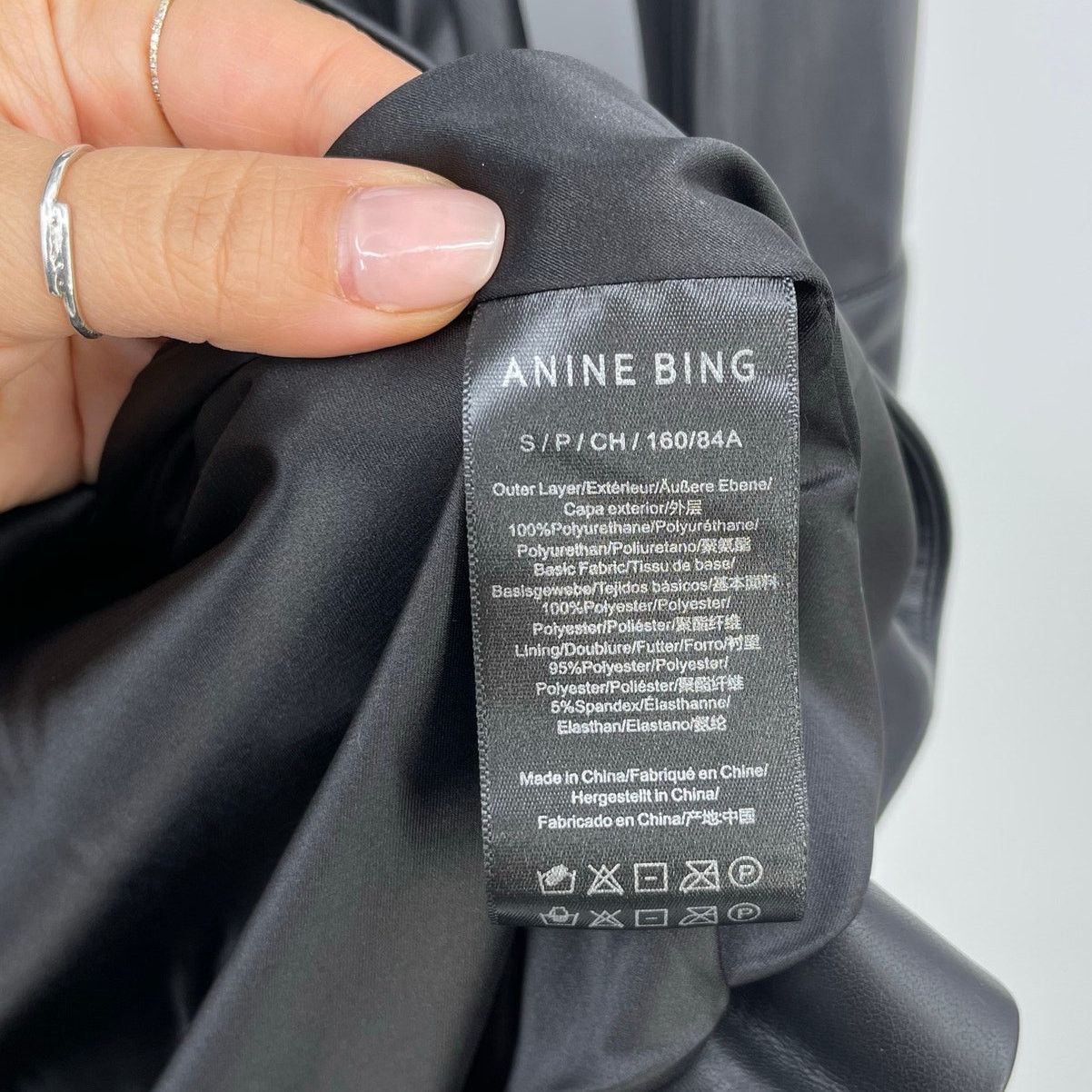 Anine Bing Anine Bing | NWT Joey Dress Black Faux Leather Wrap Dress S Size S / US 4 / IT 40 - 12 Thumbnail