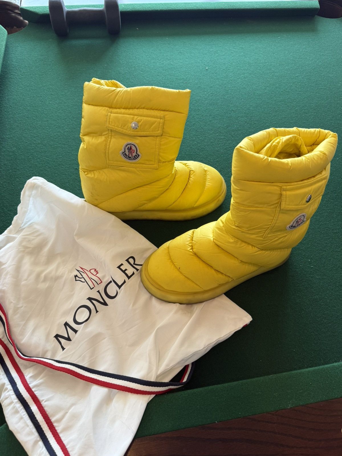Moncler Moncler Yellow Puffer Boots Size US 10 / IT 40 - 3 Thumbnail