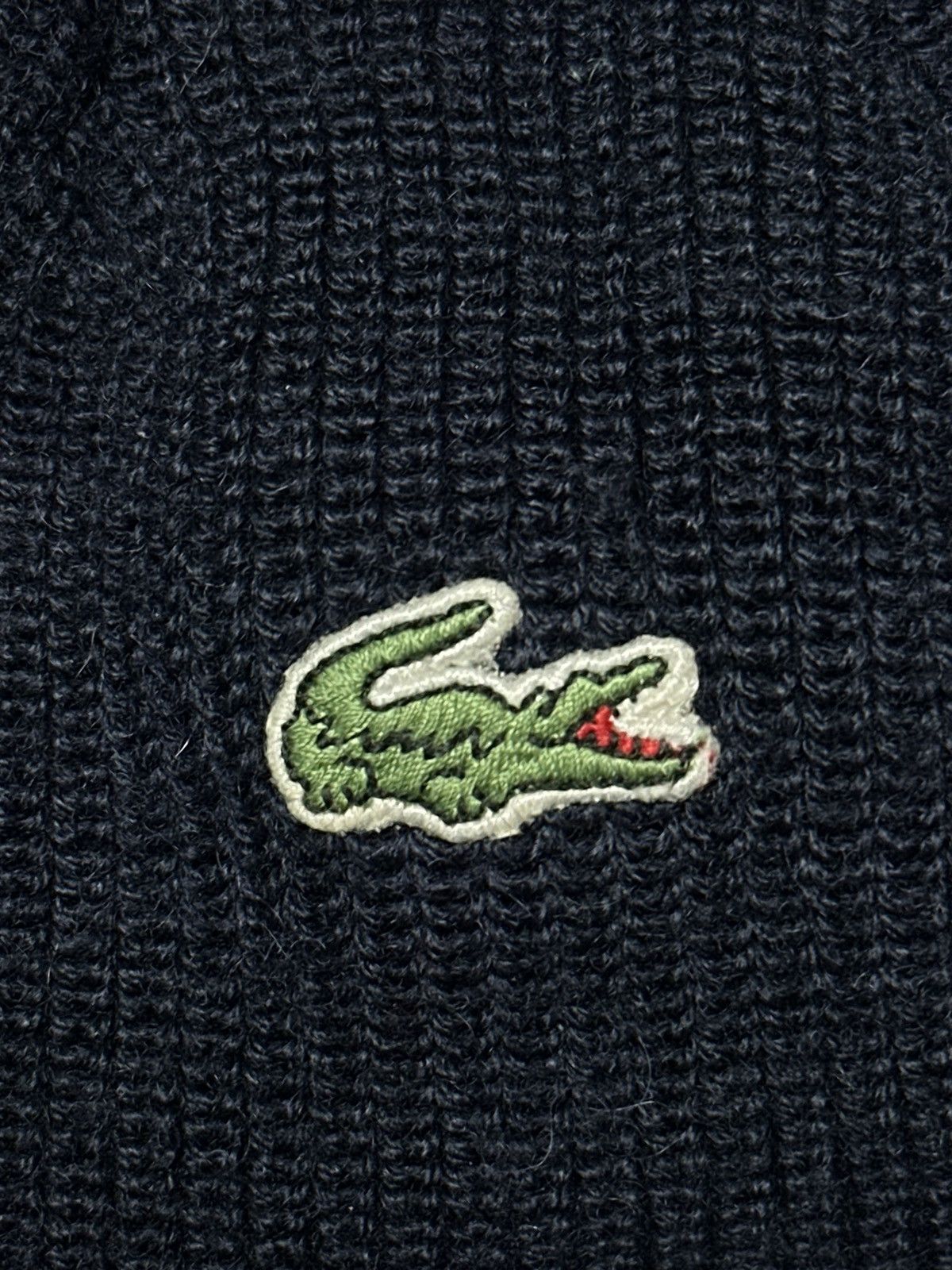 Lacoste Vintage Lacoste Chemise Logo Beanie Hat Size ONE SIZE - 5 Thumbnail