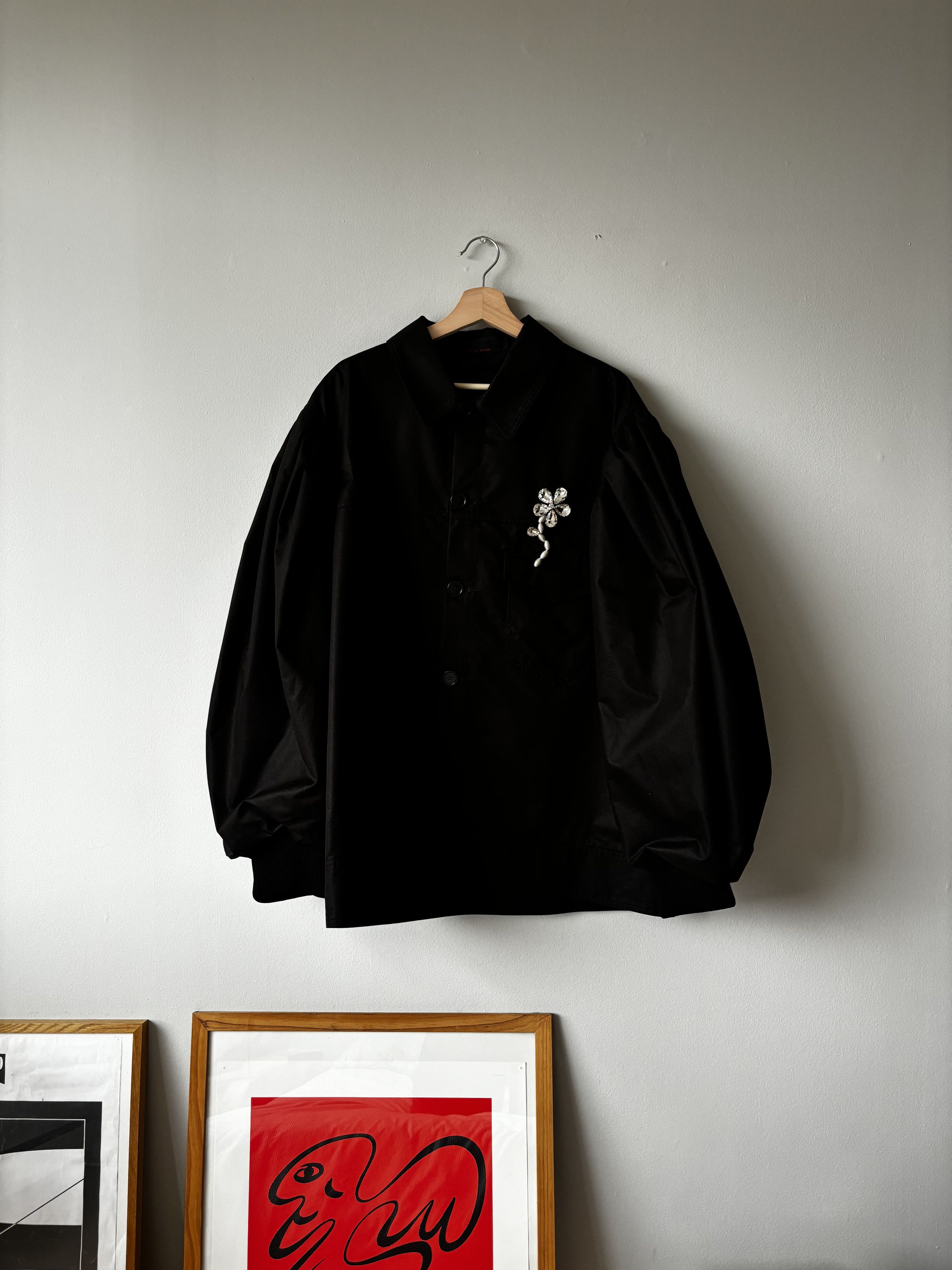 image of Designer Simone Rocha Jacket (Runway - Look 40) in Black, Men's (Size Large)