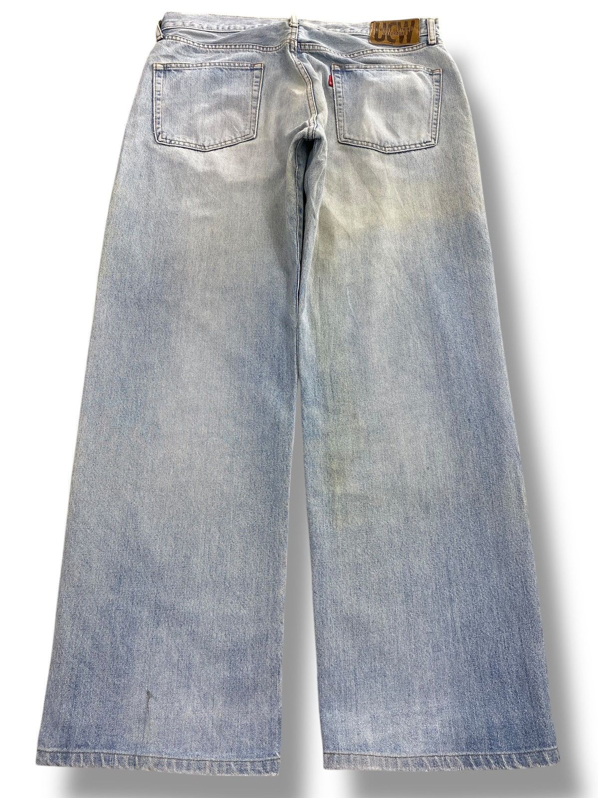 Japanese Brand Japanese Brand Acid Blue Wash Ripped Style Jeans Size US 35 - 3 Thumbnail