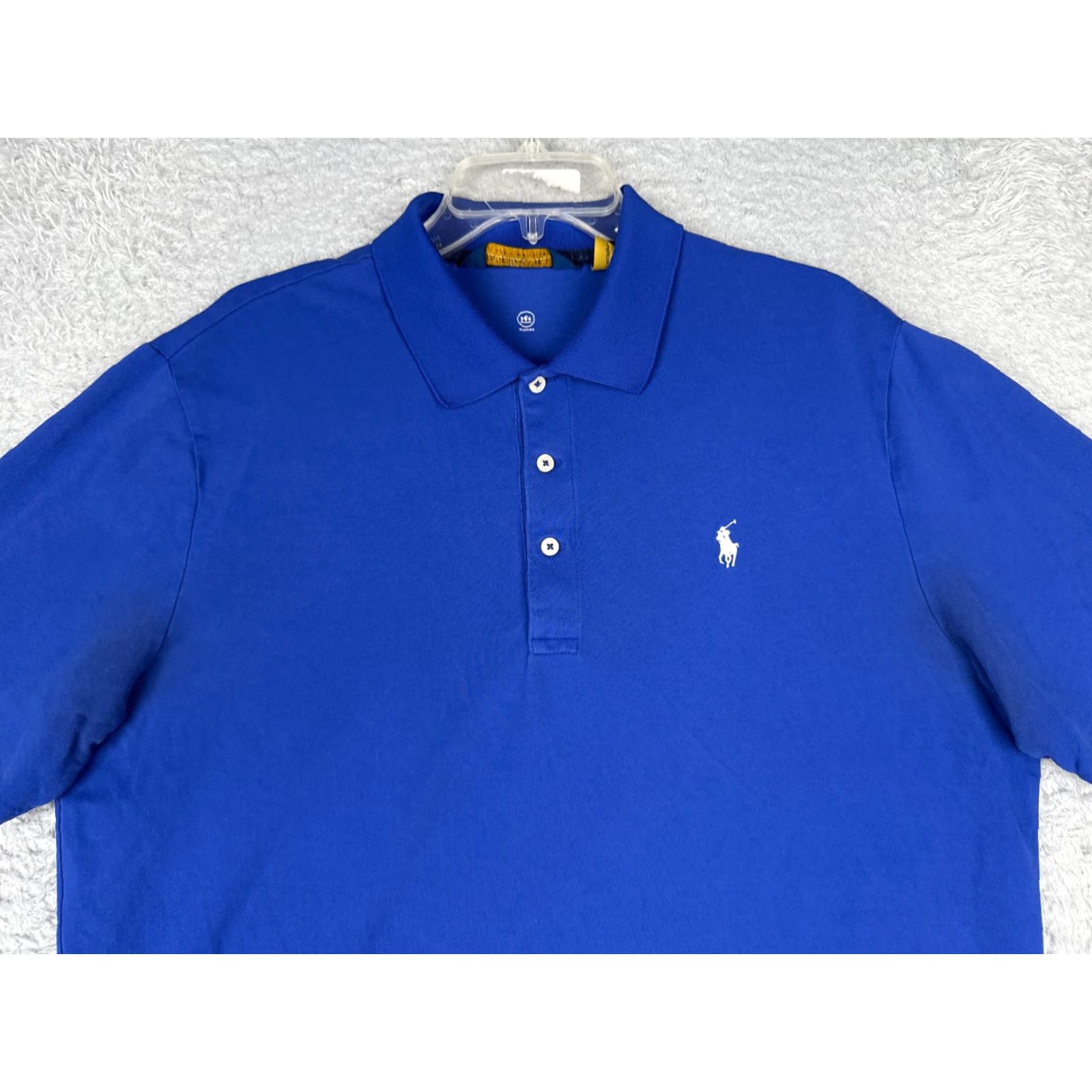 Ralph Lauren Polo Golf Shirt Men Large Blue 100% Cotton Short Sleeve Sports Polo Shirt Men Large Blue 100% Cotton Short Sleeve Size US L / EU 52-54 / 3 - 4 Thumbnail
