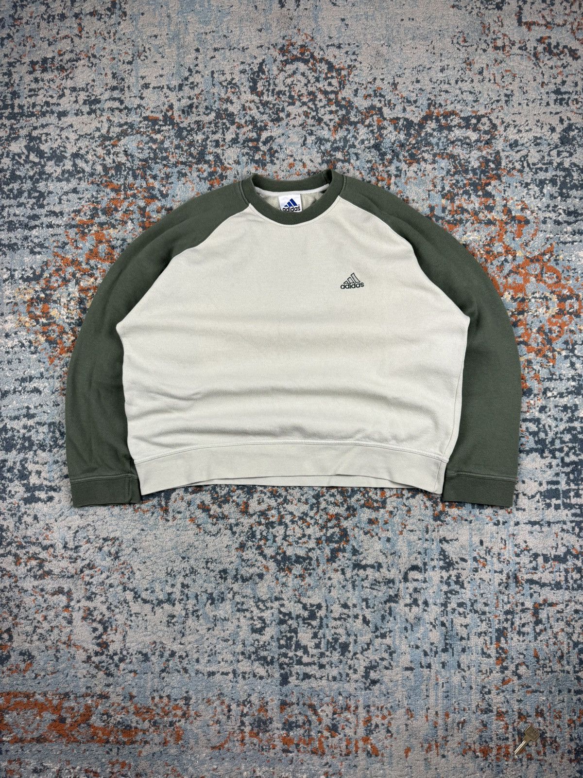 Adidas Vintage 90s Adidas boxy baggy earth tones sweatshirt kanye Size US M / EU 48-50 / 2 - 1 Thumbnail