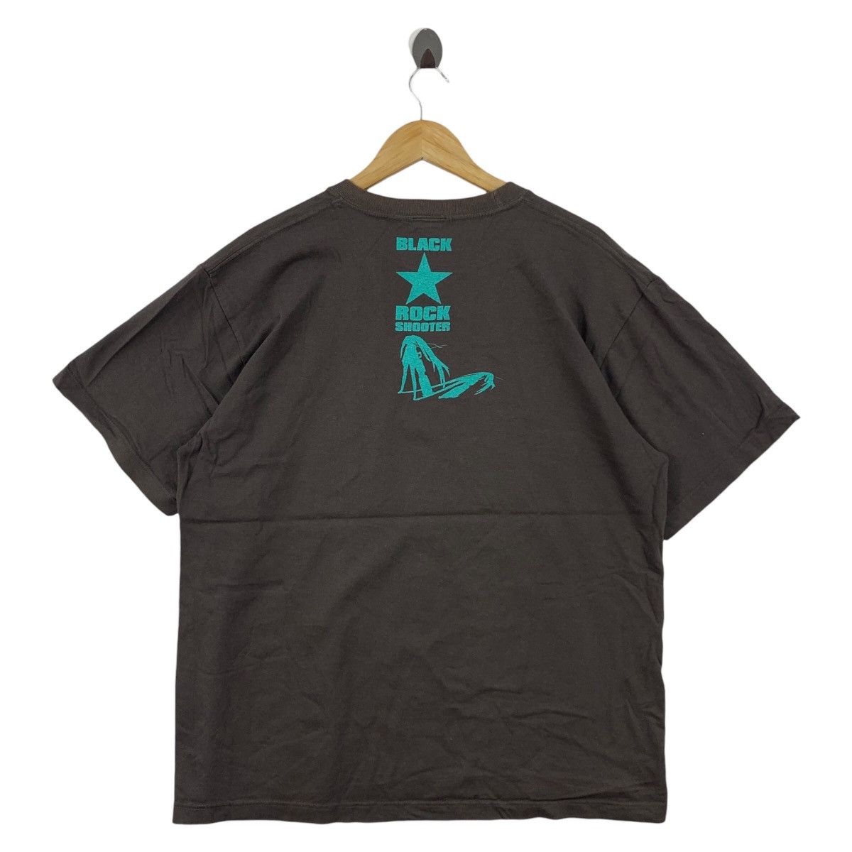 Anime × Japanese Brand Vintage cospa BLACK ROCK SHOOTER tee logo spellout tshirt Size US L / EU 52-54 / 3 - 4 Thumbnail