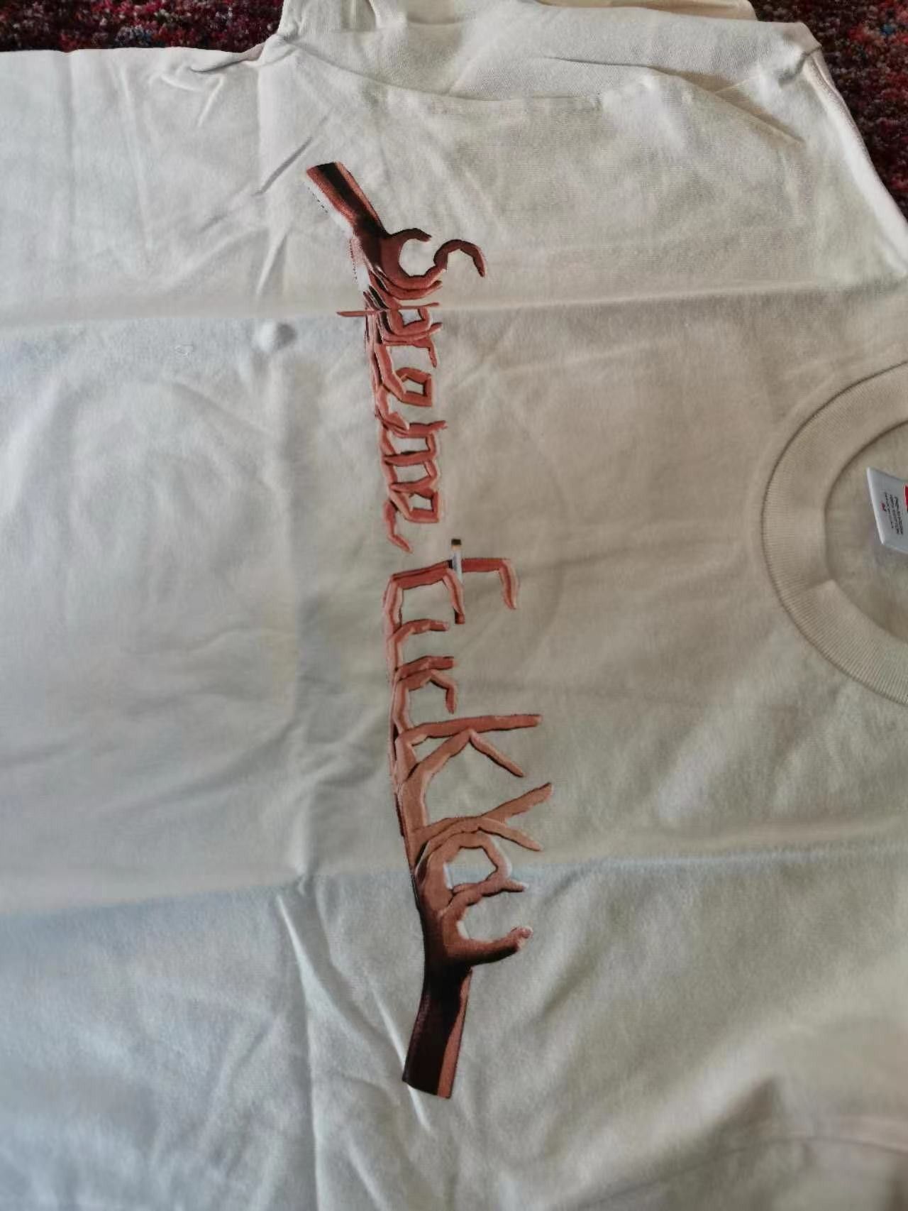 Supreme NEVER WORN* Supreme FW18 Fuck You Tee White Size US M / EU 48-50 / 2 - 3 Thumbnail