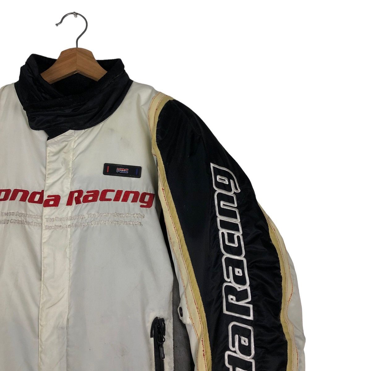 Japanese Brand 🔥Vintage HRC Honda Racing Bomber Biker Jacket Big Logo Size US L / EU 52-54 / 3 - 6 Thumbnail