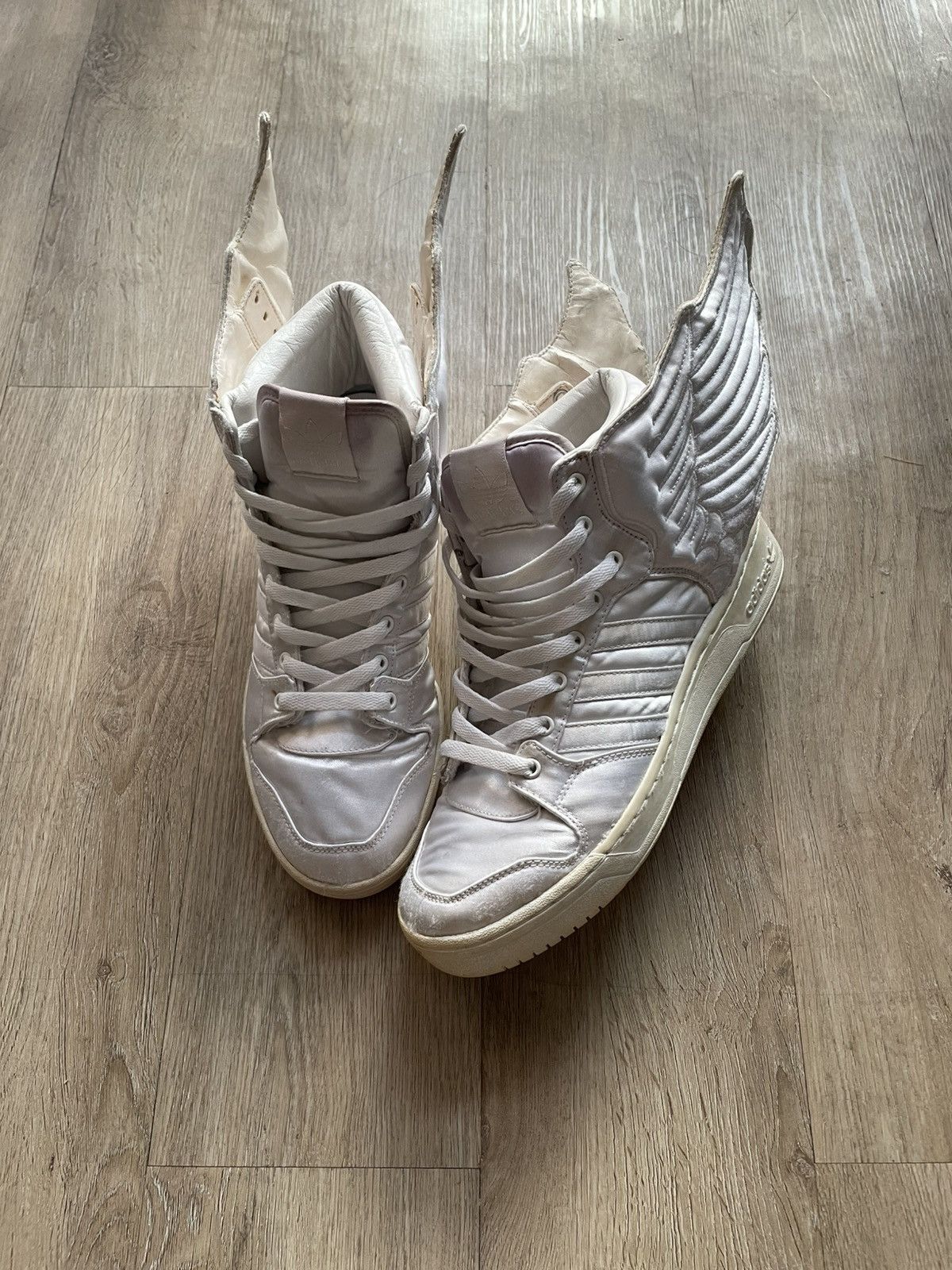Adidas x Jeremy Scott JS Wings 2.0 “Triple White” Satin