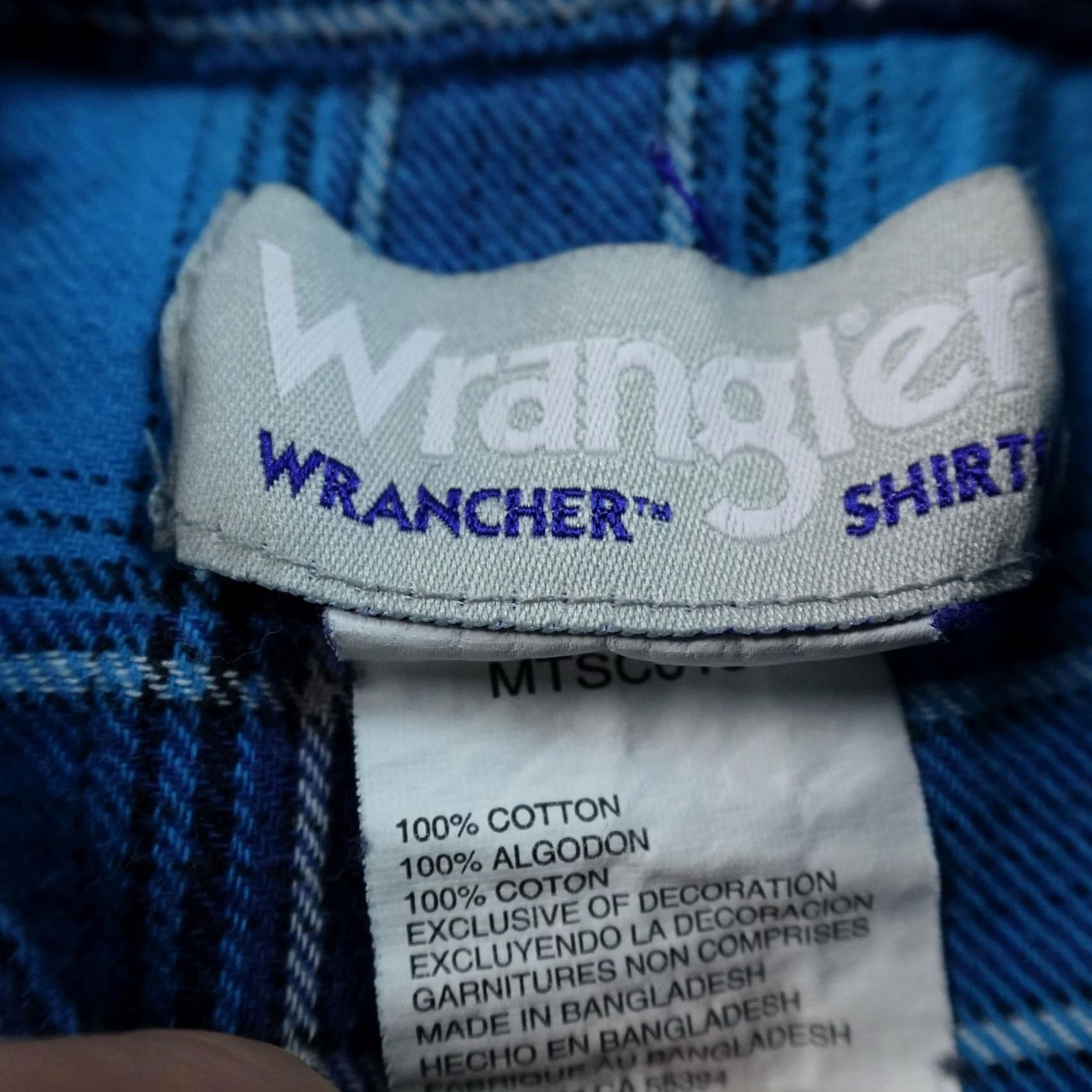 Wrangler Wrangler Shirt Mens L Blue Plaid Flannel Western Pearl Snap Long Sleeve Cowboy Size US L / EU 52-54 / 3 - 4 Thumbnail