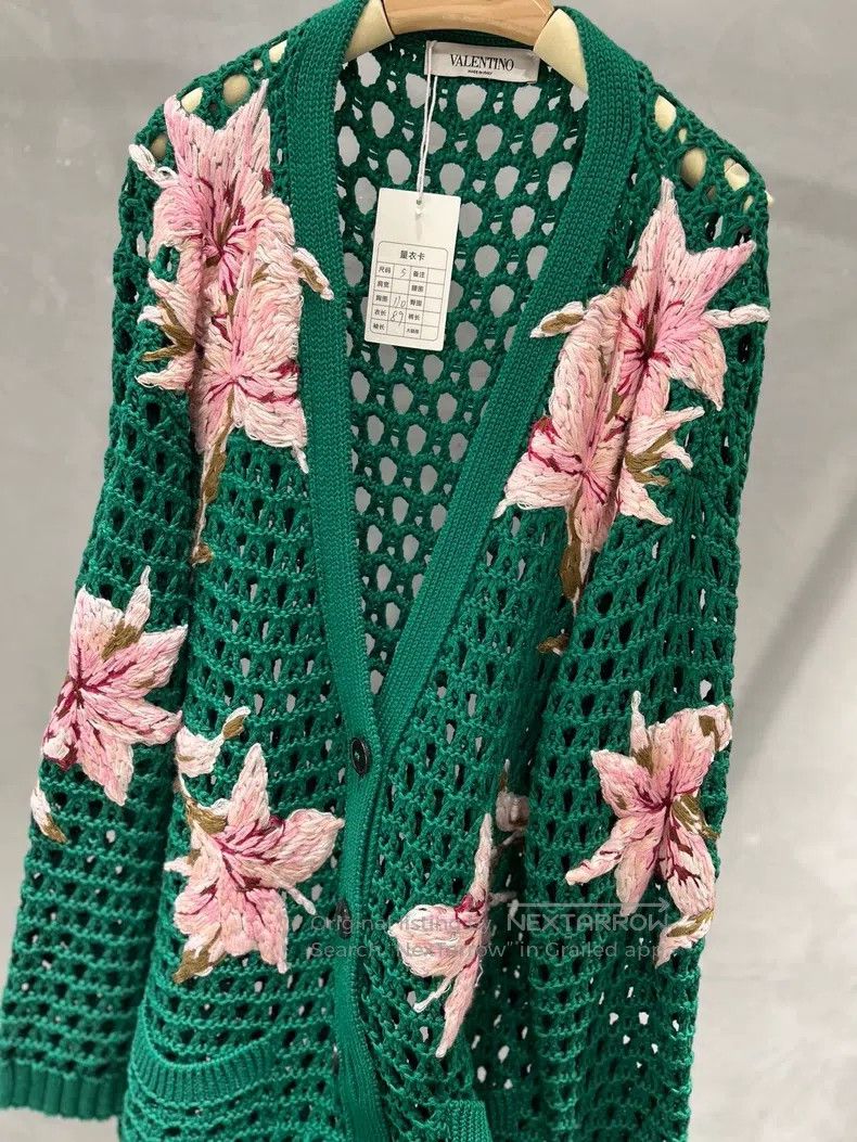 Valentino Valentino Green cardigan coat Size S / US 4 / IT 40 - 2 Thumbnail