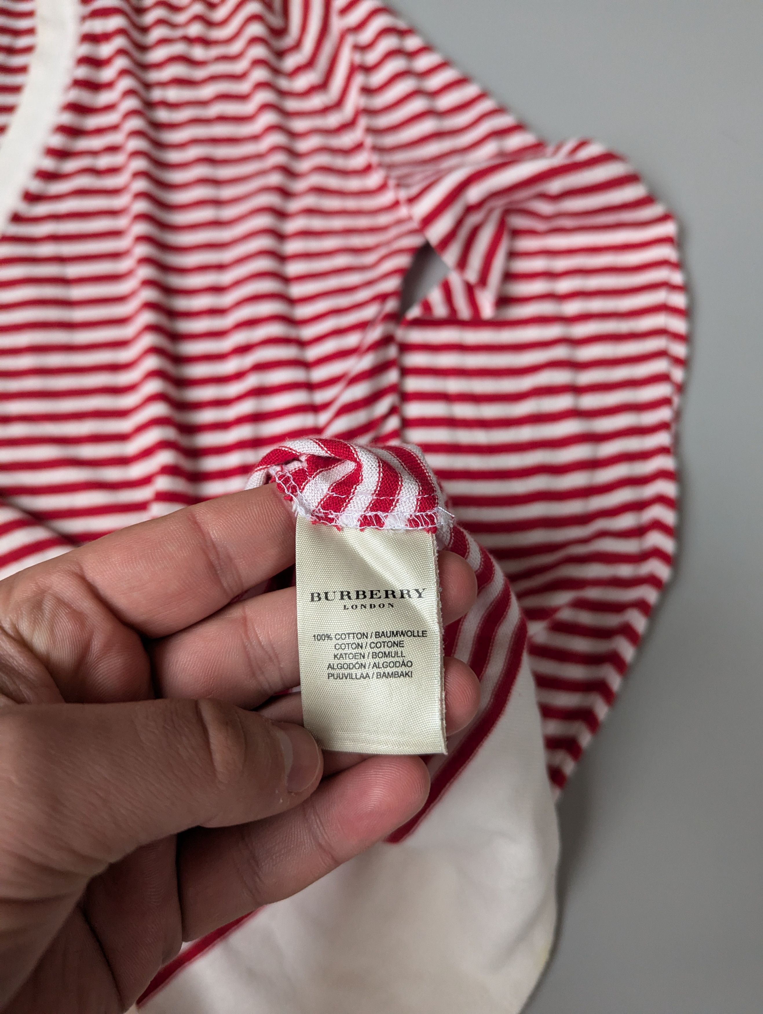 Burberry Burberry Striper Cotton Longsleeve Size M / US 6-8 / IT 42-44 - 7 Thumbnail