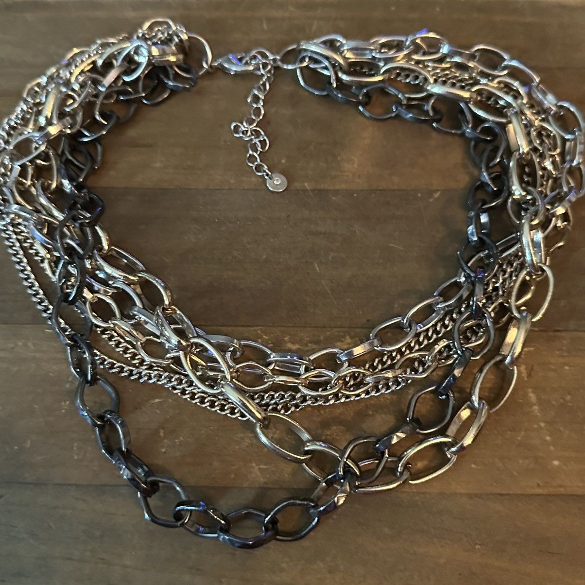 Other Chunky tricolor multi chain necklace Size ONE SIZE - 2 Thumbnail