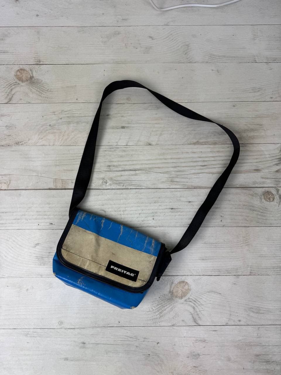 Freitag Crossbody Messenger Bag Shoulders Y2K Eco in Blue, Men's