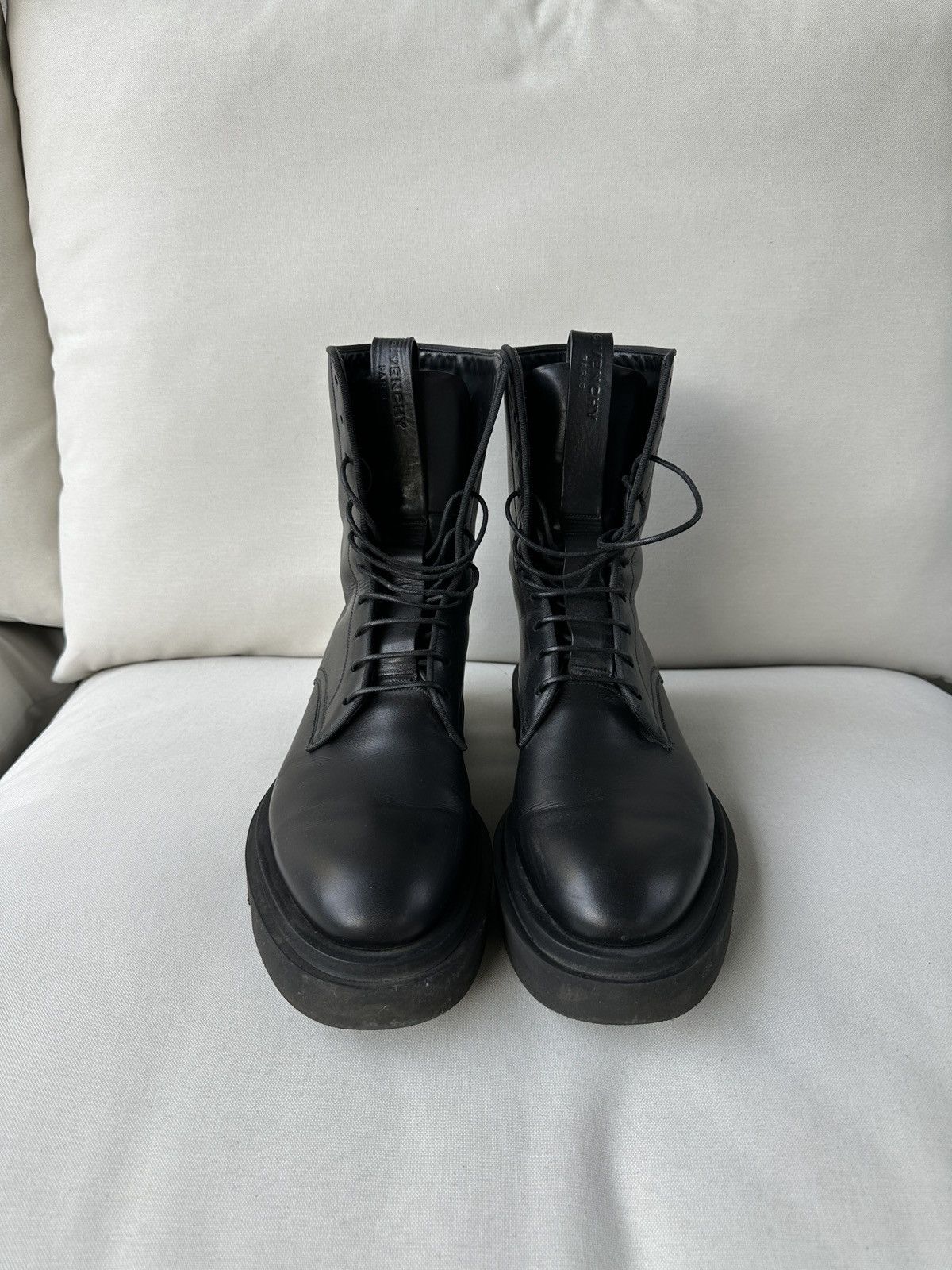 Givenchy Givenchy Lace-Up Army Combat Leather Boots 11/44 Size US 11 / EU 44 - 4 Thumbnail