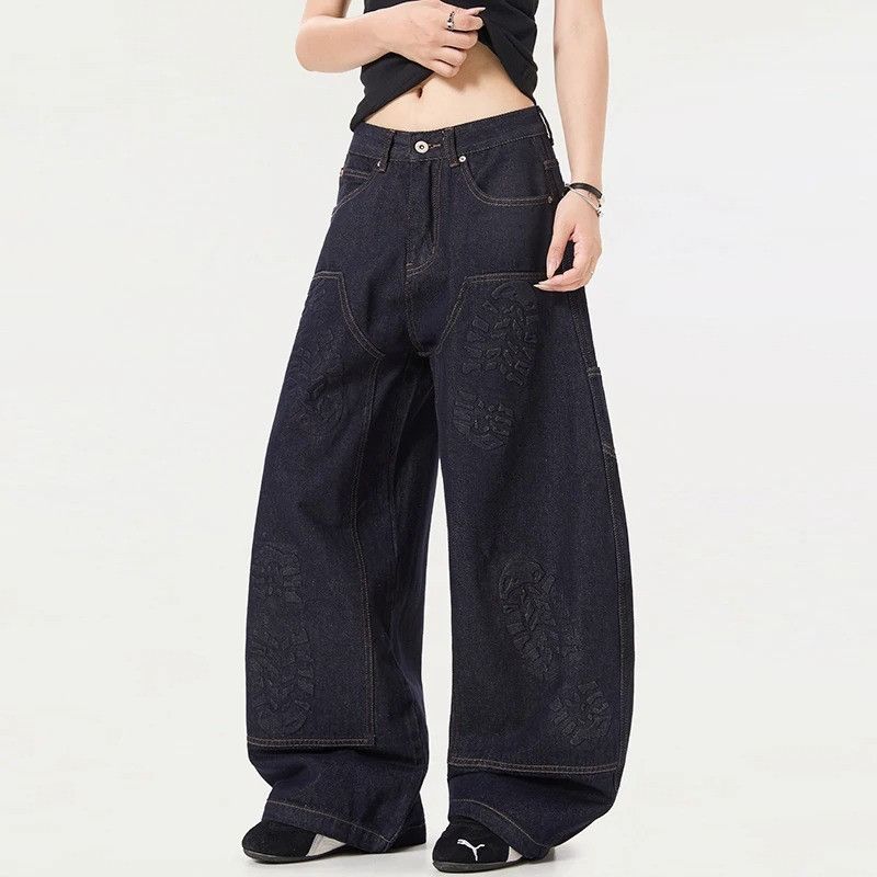 Jean Three-dimensional Footprint Jeans Size US 33 - 3 Thumbnail