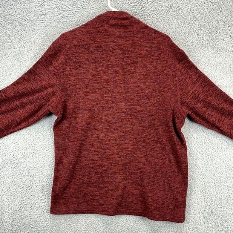 Eddie Bauer Eddie Bauer Pullover Shirt Mens Medium Maroon 1/4 Zip Logo Activewear Brethable Mock Neck Casual 100% Polyester Regular Fit Long Sleeve Size US M / EU 48-50 / 2 - 2 Thumbnail