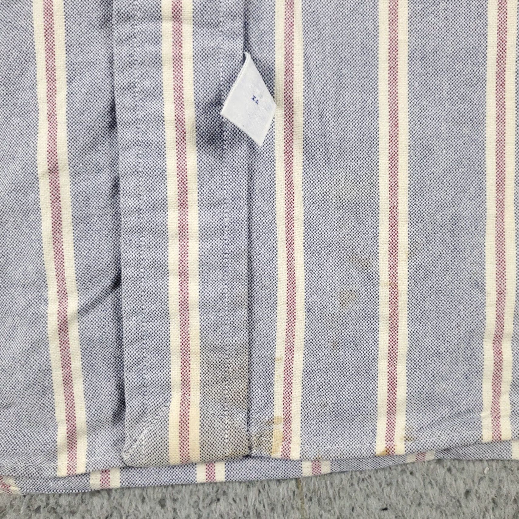 Ralph Lauren Ralph Lauren Shirt Mens 17.5 Blue Striped Pony Dress Button Up Long Sleeve Classic Casual Workwear 17.5 Navy Blue Mens Size 46R - 5 Thumbnail