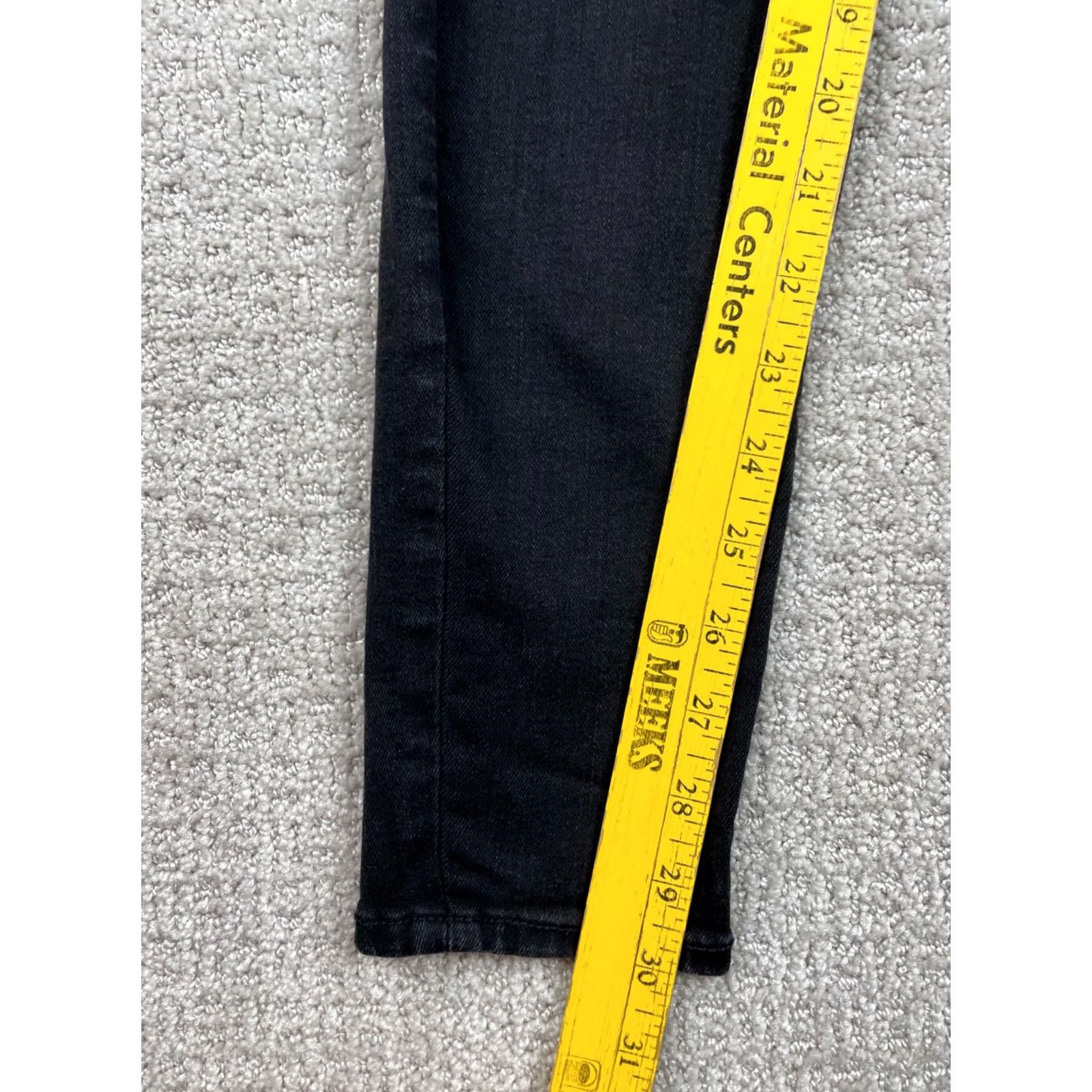 American Eagle Outfitters American Eagle Outfitters Jeans Womens Size 4 Long Black Denim Skinny Leg Stretch Y2K Goth 5-Pocket Button Pocket Womens Jeans Size 27" / US 4 / IT 40 - 2 Thumbnail