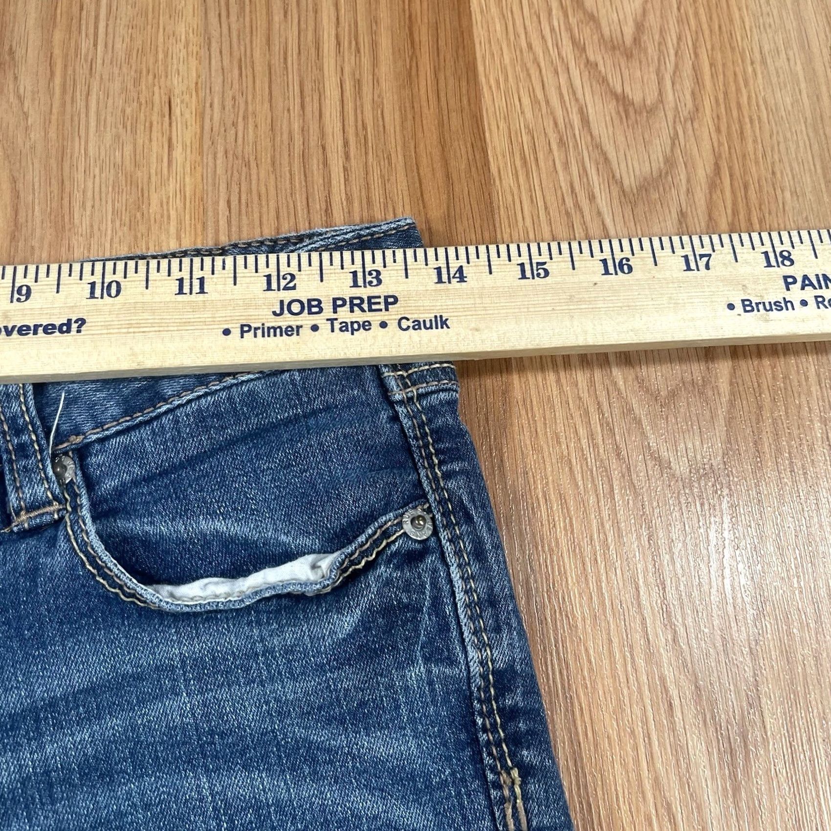 Vintage Rue 21 Jeans Womens Regular Blue Skinny Stretch Low Rise Denim Cotton Blend Size 25" / US 0 / IT 36 - 4 Thumbnail