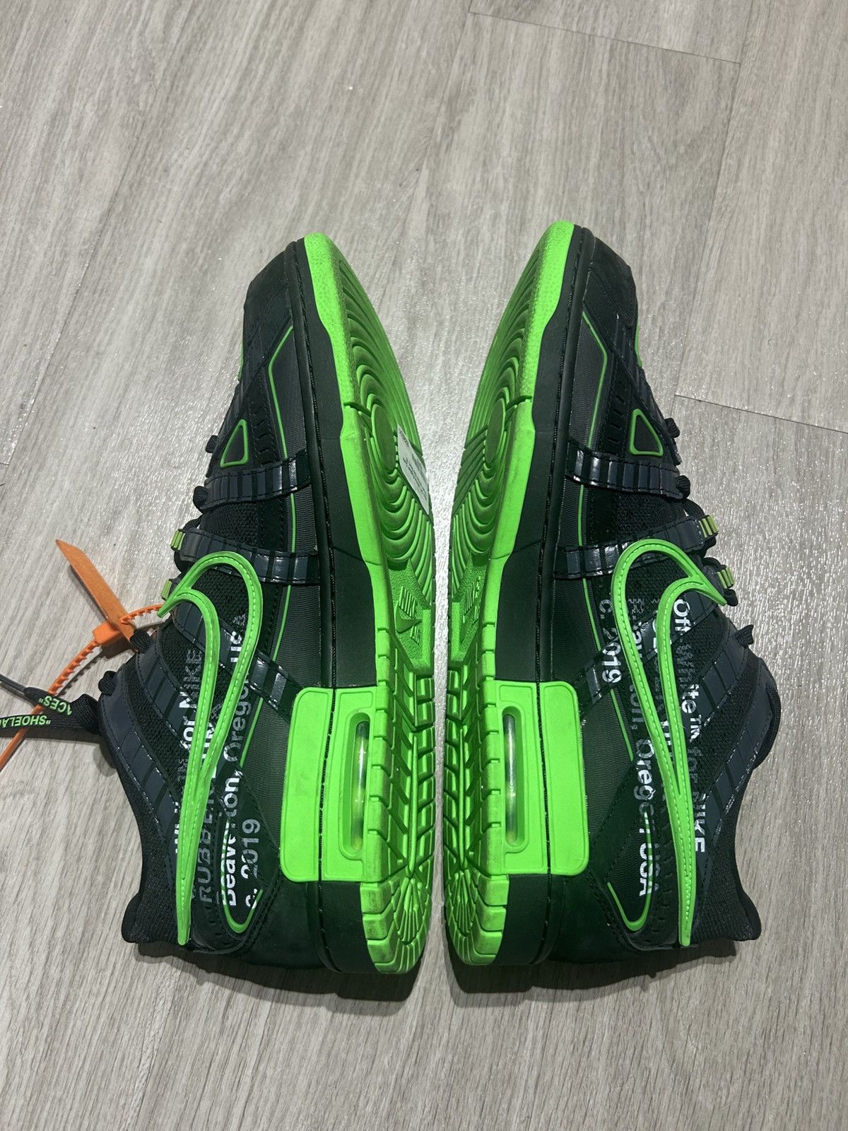 Nike × Off-White Nike off white rubber dunk low green strike lot Size US 15 / EU 48 - 2 Thumbnail