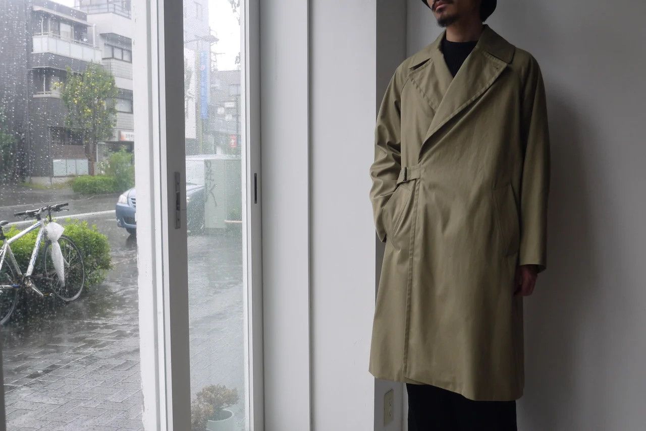 Comoli COMOLI COTTON GABARDINE TIELOCKEN COAT W/ WOOL LINER Size US M / EU 48-50 / 2 - 2 Thumbnail