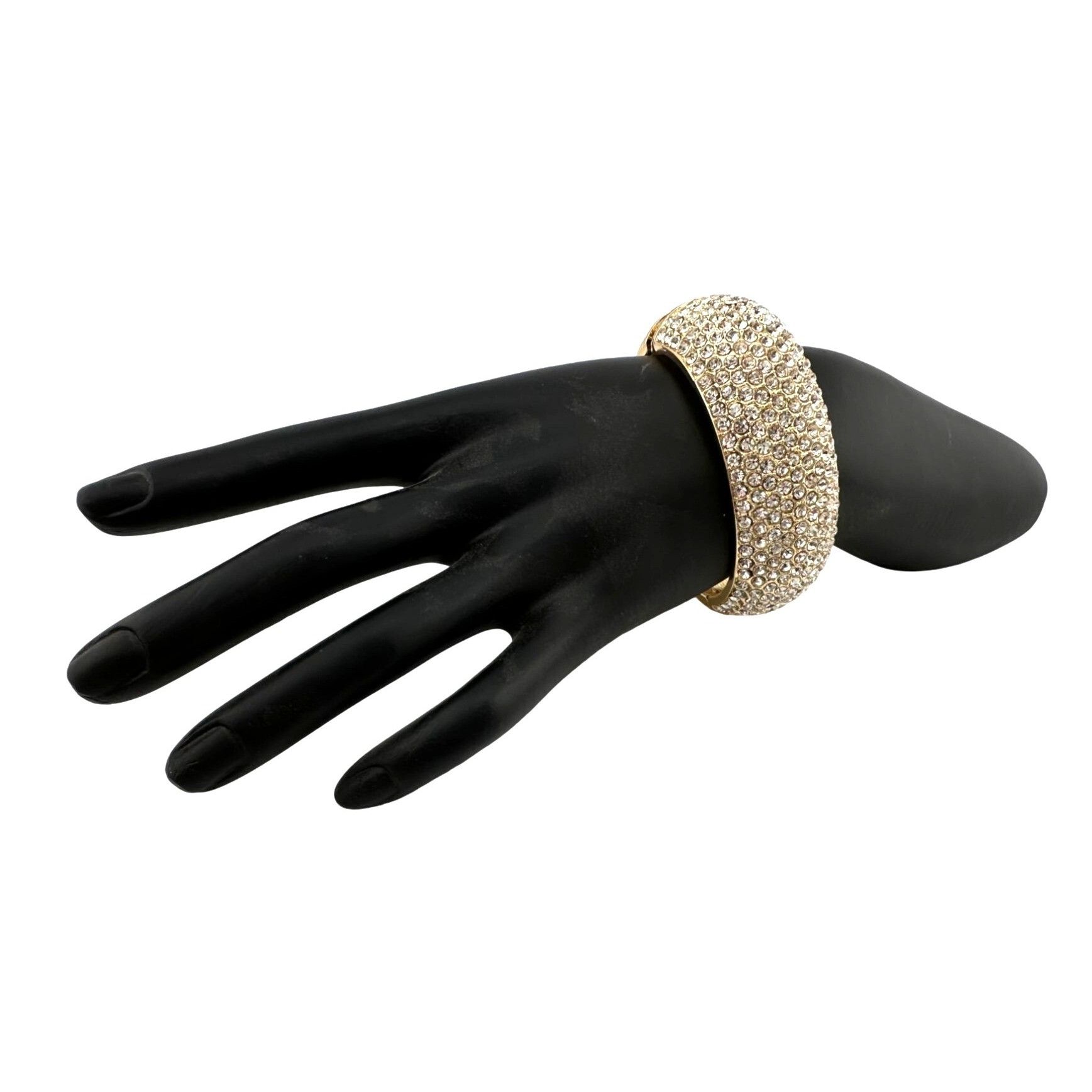 Other Wide Rhinestone Bangle Bracelet Size ONE SIZE - 13 Thumbnail