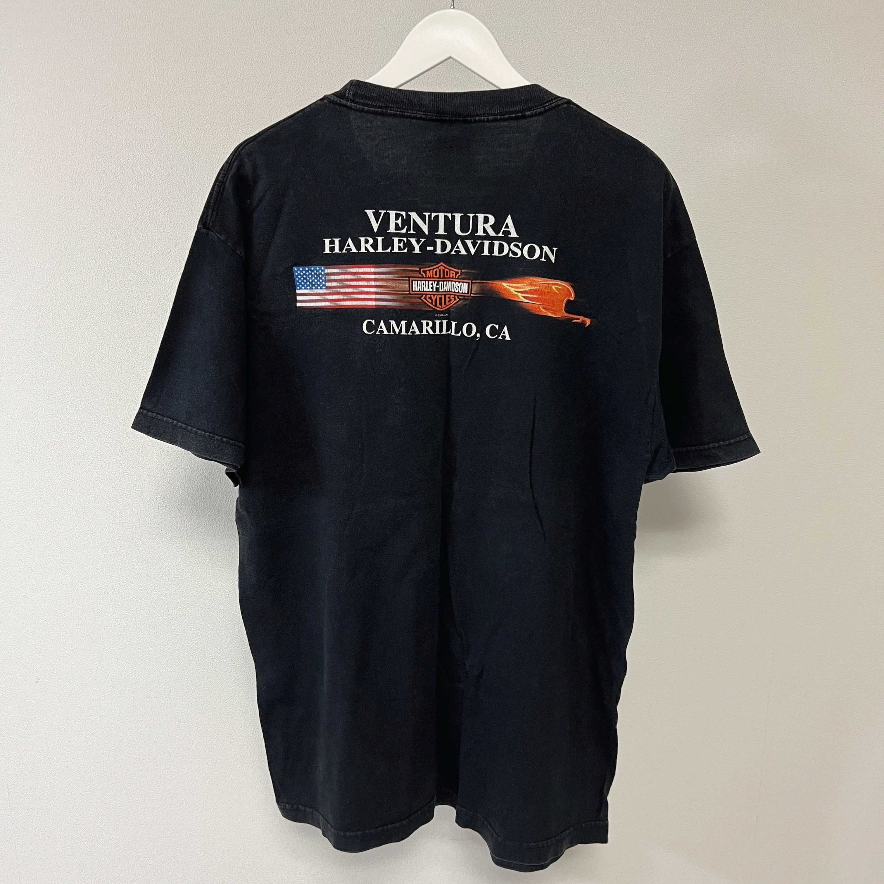 Harley Davidson Harley Davidson USA Flag Flame California Motorcycle T-Shirt Size US L / EU 52-54 / 3 - 2 Thumbnail