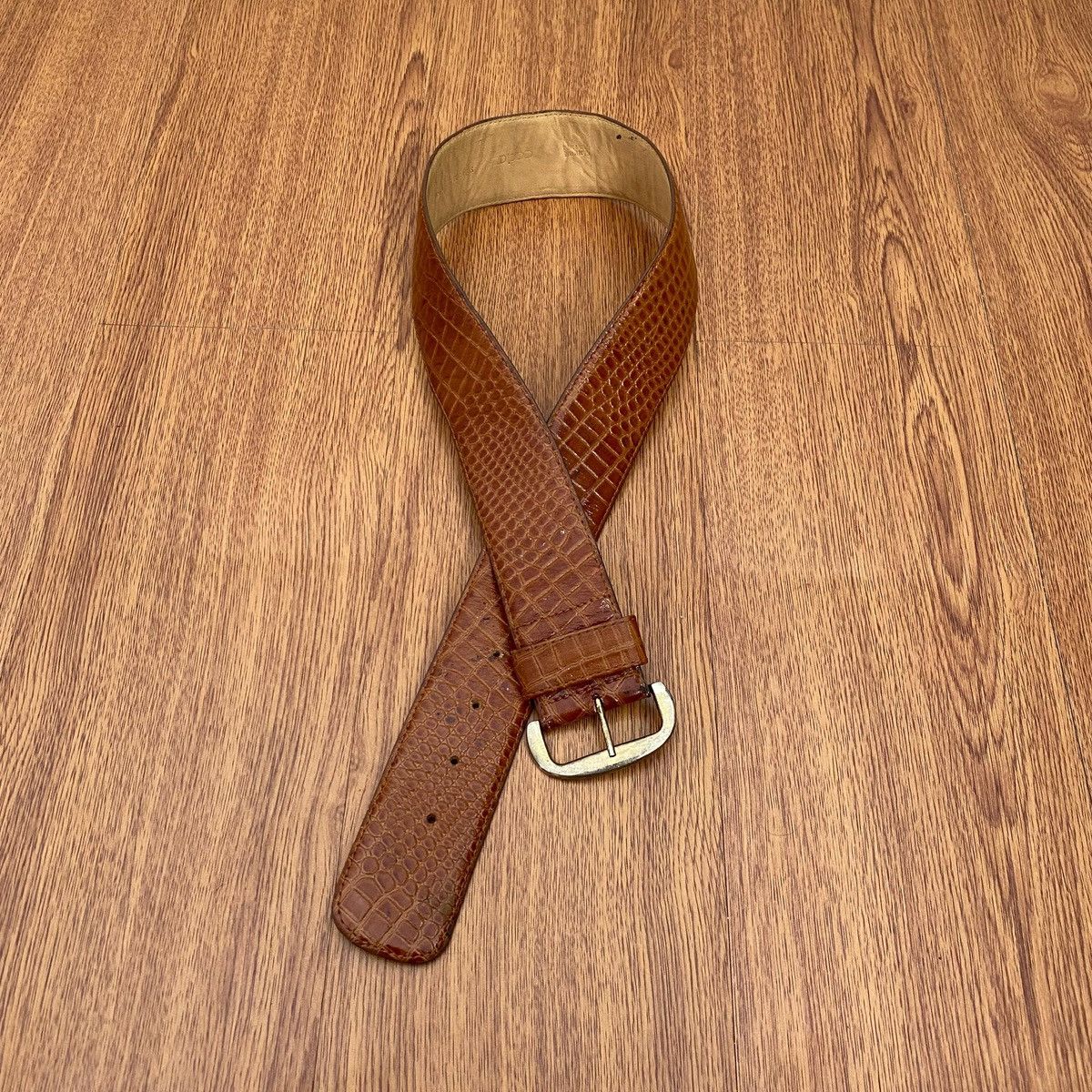 If Six Was Nine × Japanese Brand × Le Grande Bleu (L.G.B.) Brown belt croco pattern Size ONE SIZE - 1 Thumbnail