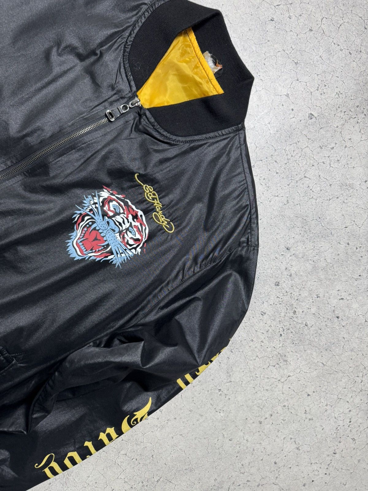 Ed Hardy Ed Hardy Skull Black Bomber Jacket Vintage Size US L / EU 52-54 / 3 - 5 Thumbnail