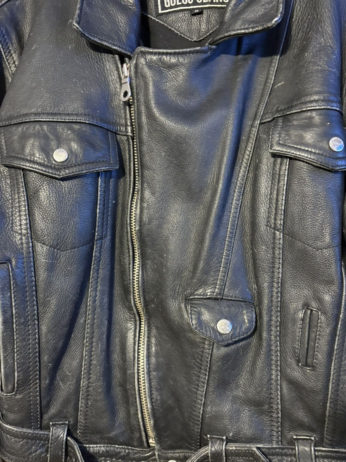Guess Vintage Guess Marciano Genuine Leather Moto Jacket Medium Size US M / EU 48-50 / 2 - 2 Thumbnail