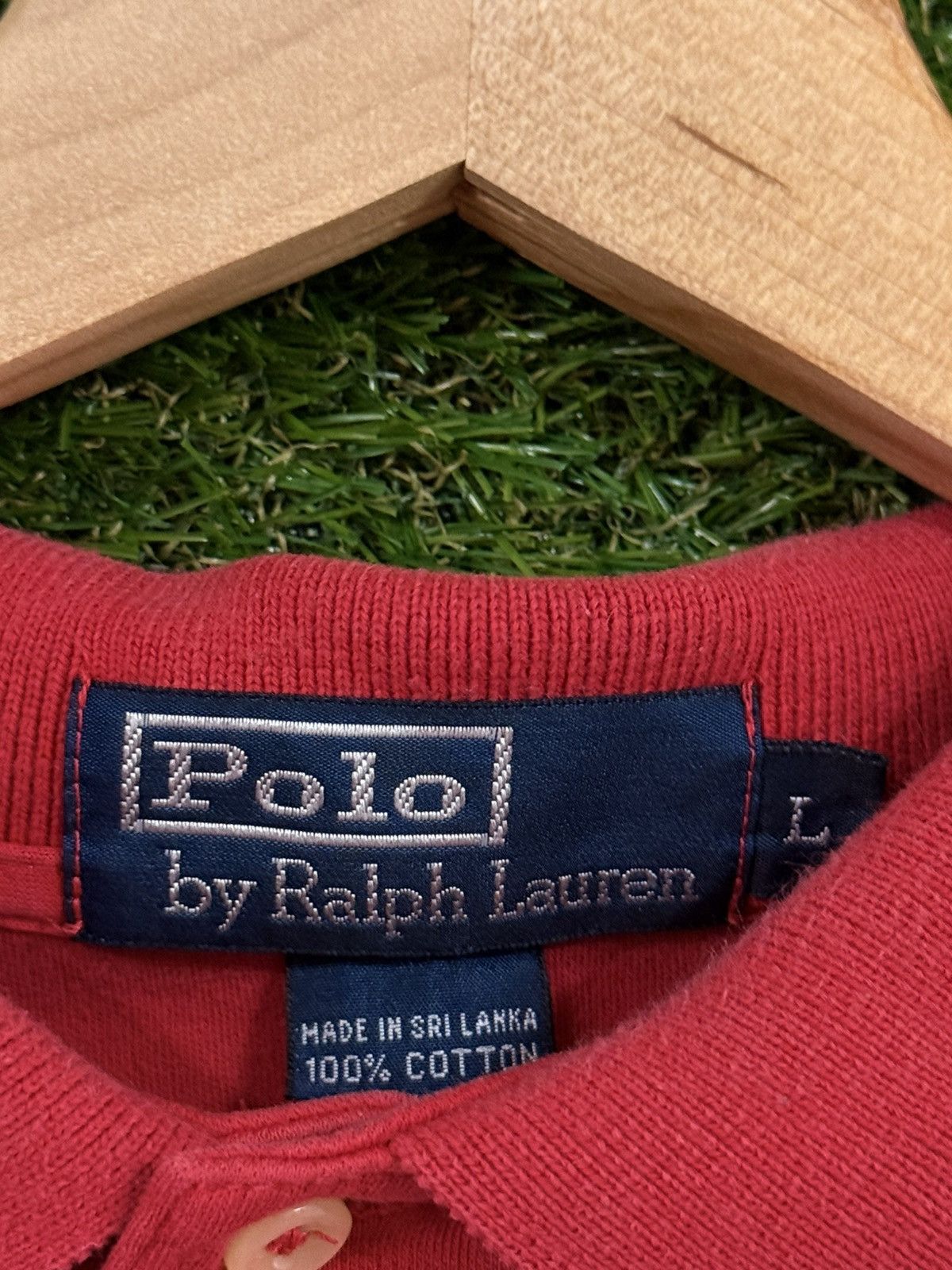 Polo Ralph Lauren Vintage Polo Ralph Lauren Red Navy Shirt Large PRL Size US L / EU 52-54 / 3 - 3 Thumbnail