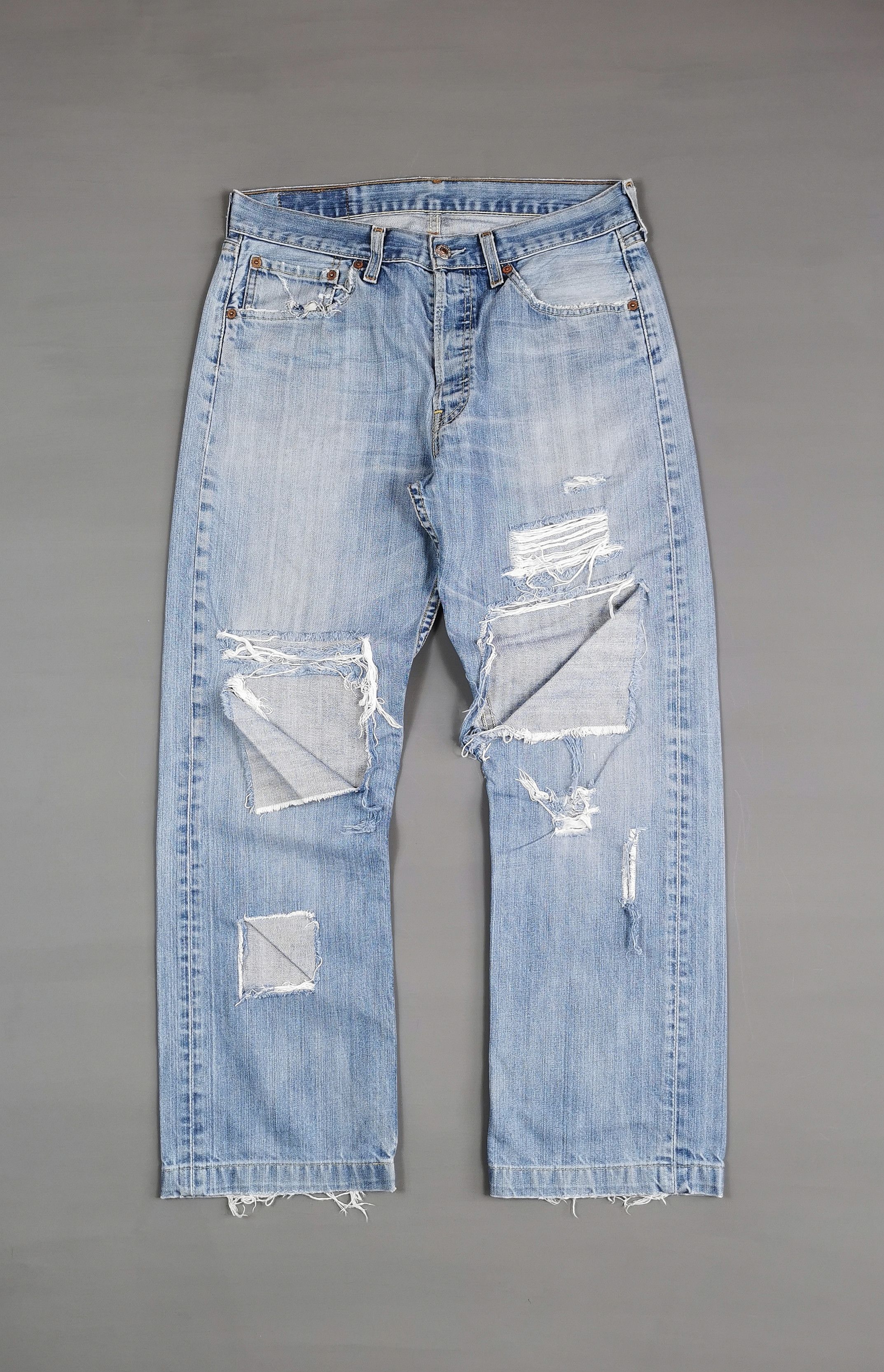 Junya Watanabe MAN x Levis wide-leg Jeans | Blue | FARFETCH CA