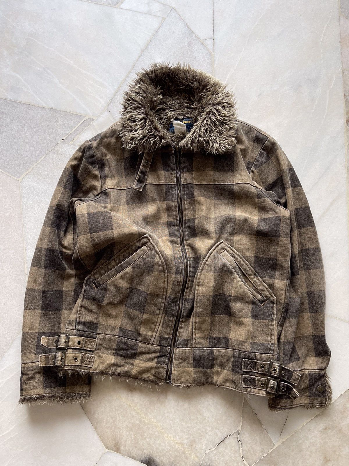 90s Woolrich Plaid Tartan Zip Jacket