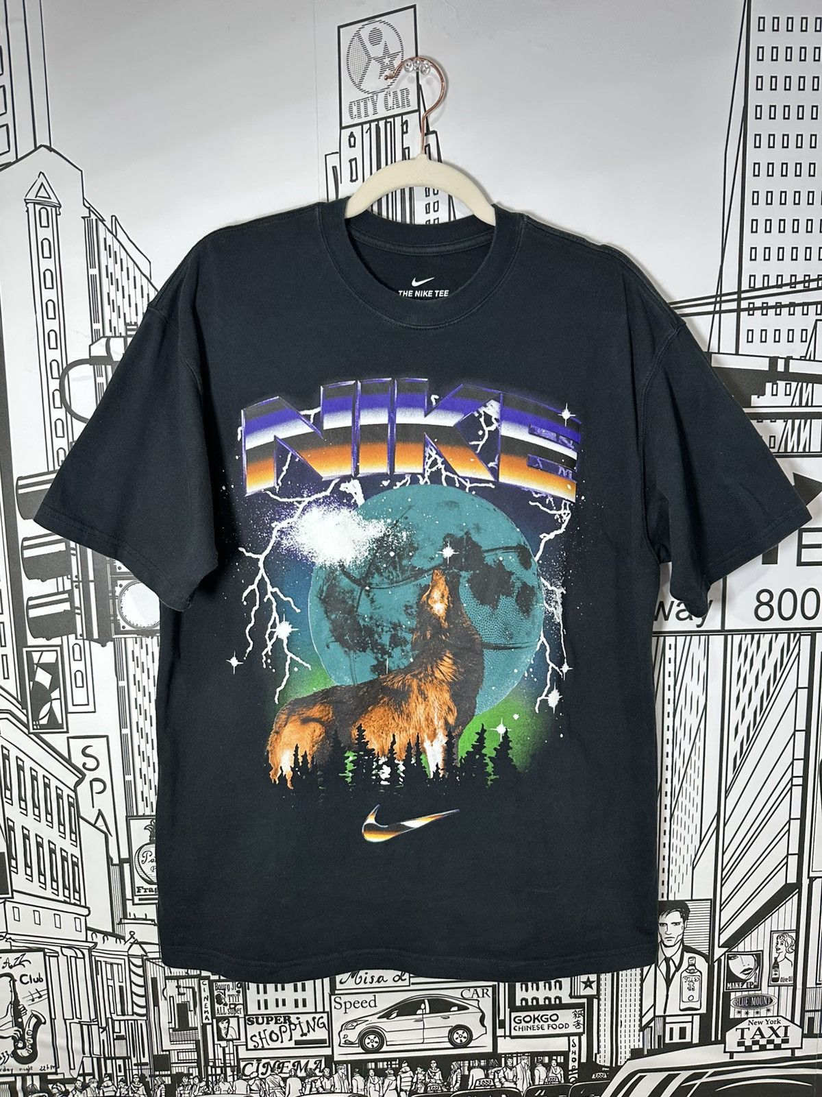 Nike Nike Graphic Wolf Basketball Tee Black M Size US M / EU 48-50 / 2 - 1 Thumbnail