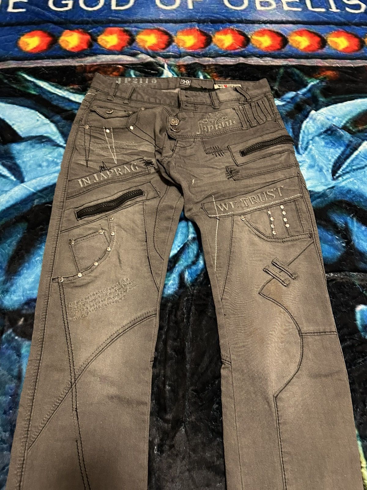 Japanese Brand Grey japrag jeans Size US 29 - 5 Thumbnail