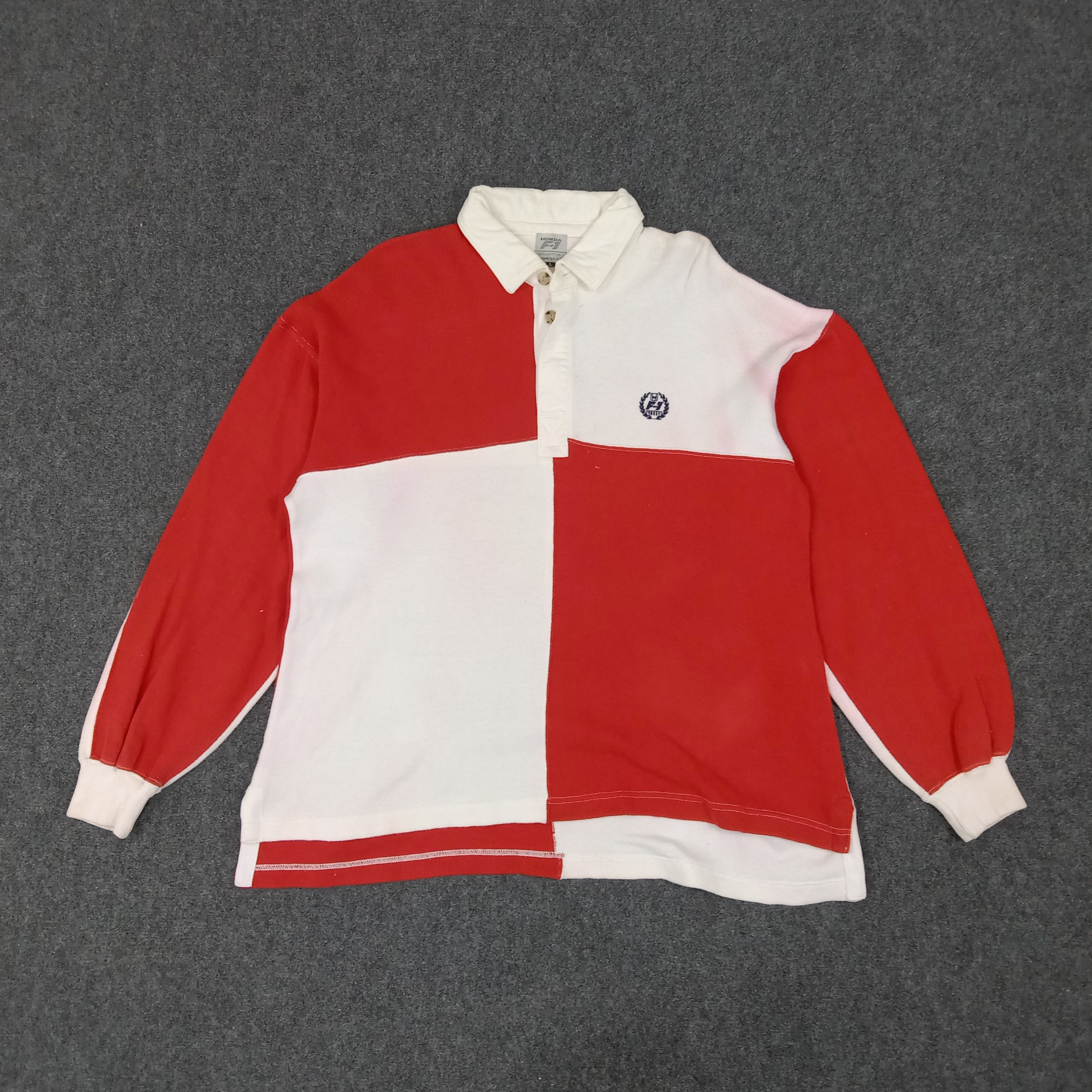 Honda × Vintage Honda F-1 Japanese Racing Team Polos Rugby Size US XL / EU 56 / 4 - 1 Thumbnail