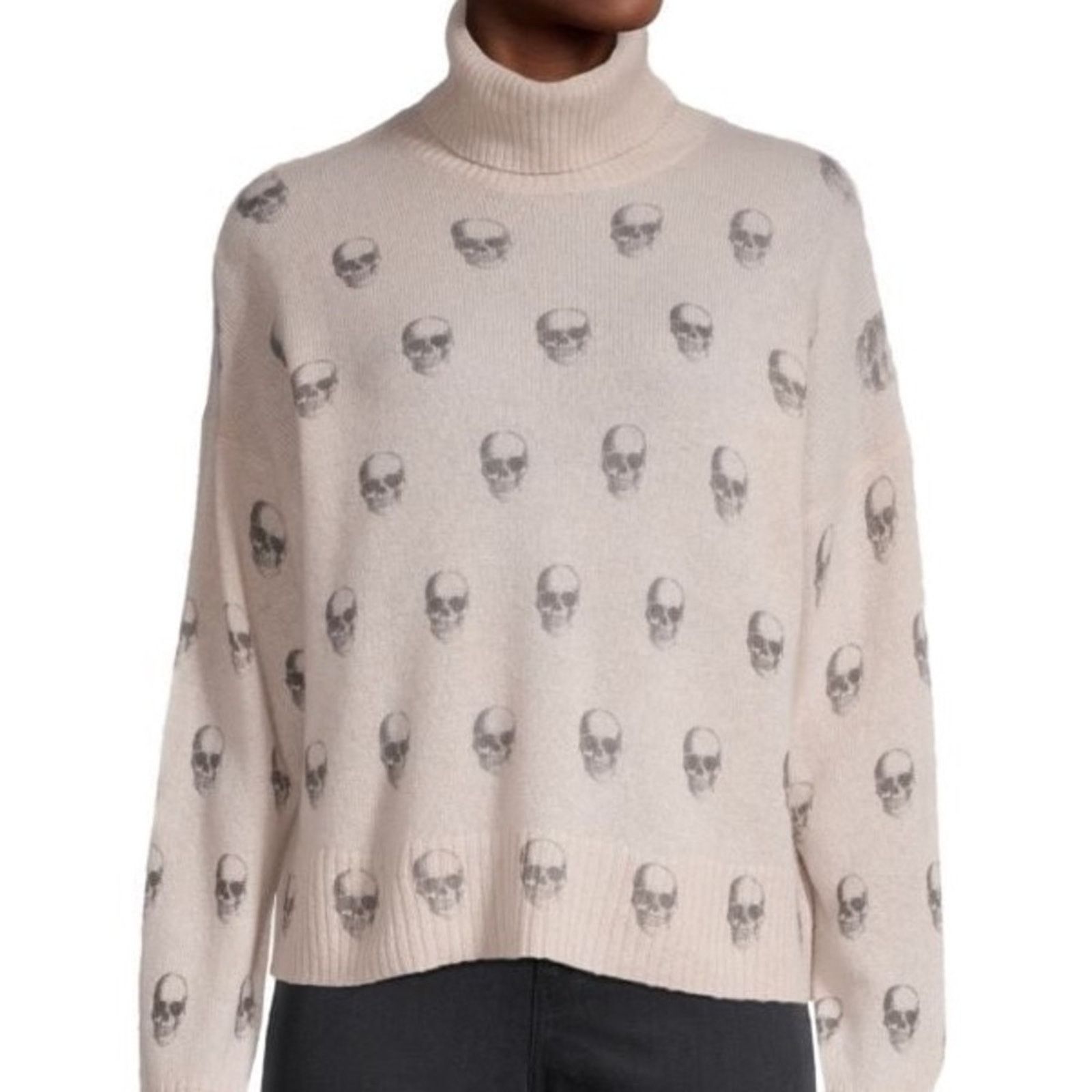 360Cashmere Miley Skull-Print Cashmere Sweater from 360 Cashmere Size S / US 4 / IT 40 - 7 Thumbnail