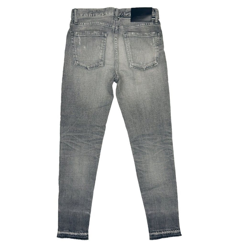 MOUSSY MOUSSY Cadet Skinny Gray Black Distressed Croppe Jeans sz 24 Size 24" / US 00 / IT 34 - 7 Thumbnail