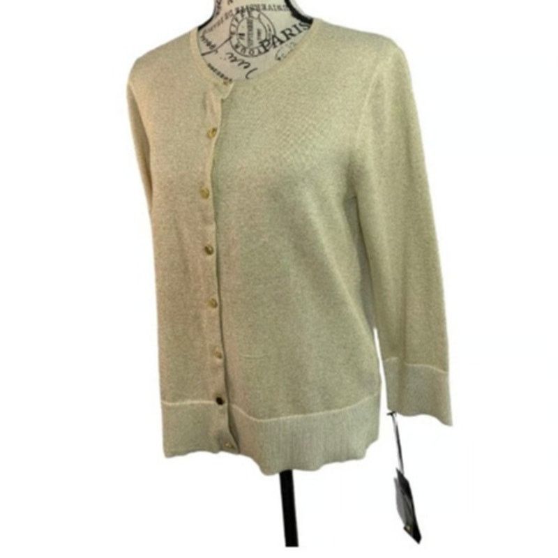 Other Nue Options Women's Medium Sweater Gold Sequins Long Sleeve Size M / US 6-8 / IT 42-44 - 1 Thumbnail