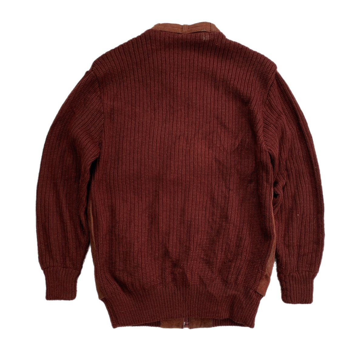 Leather Suede Knitted Jacket Size US M / EU 48-50 / 2 - 2 Thumbnail