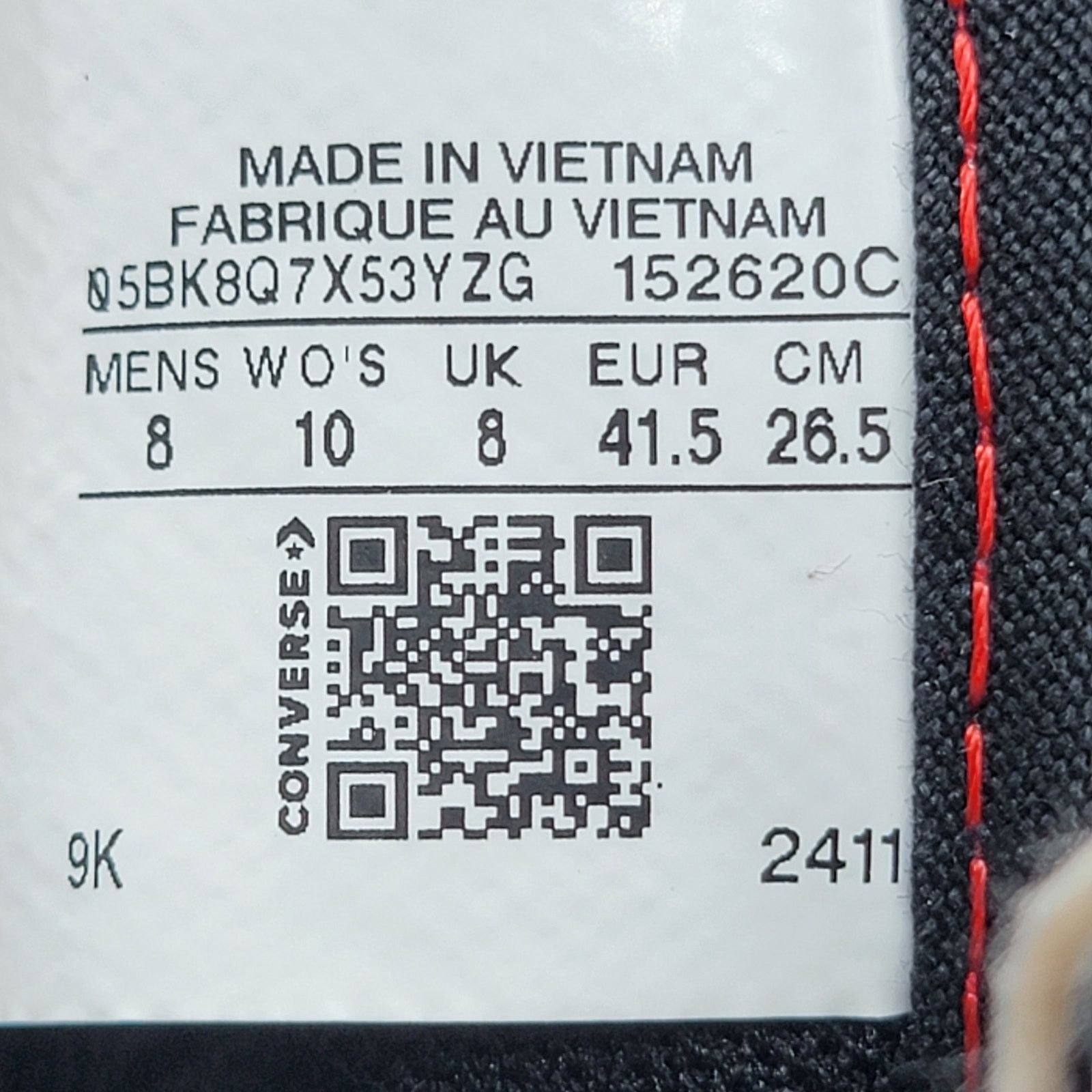 Converse Converse By You CTAS Hi Red/Black Custom Sneakers - Size 8 Size US 8 / EU 41 - 7 Thumbnail