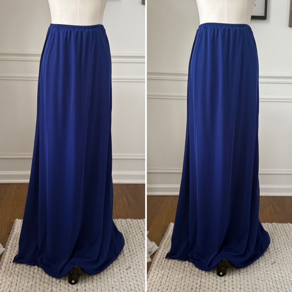 Other Xscape Royal Blue Formal Straight Maxi Skirt Stretchy 6 Size 28" / US 6 / IT 42 - 1 Thumbnail