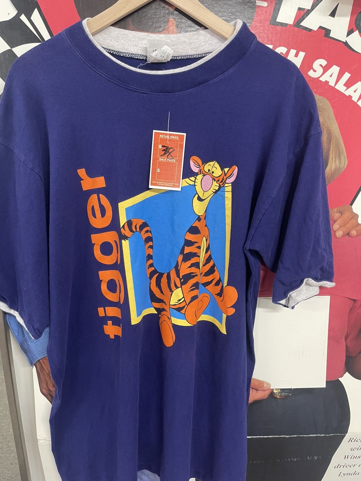 Vintage Blue tigger shirt Size US L / EU 52-54 / 3 - 1 Preview