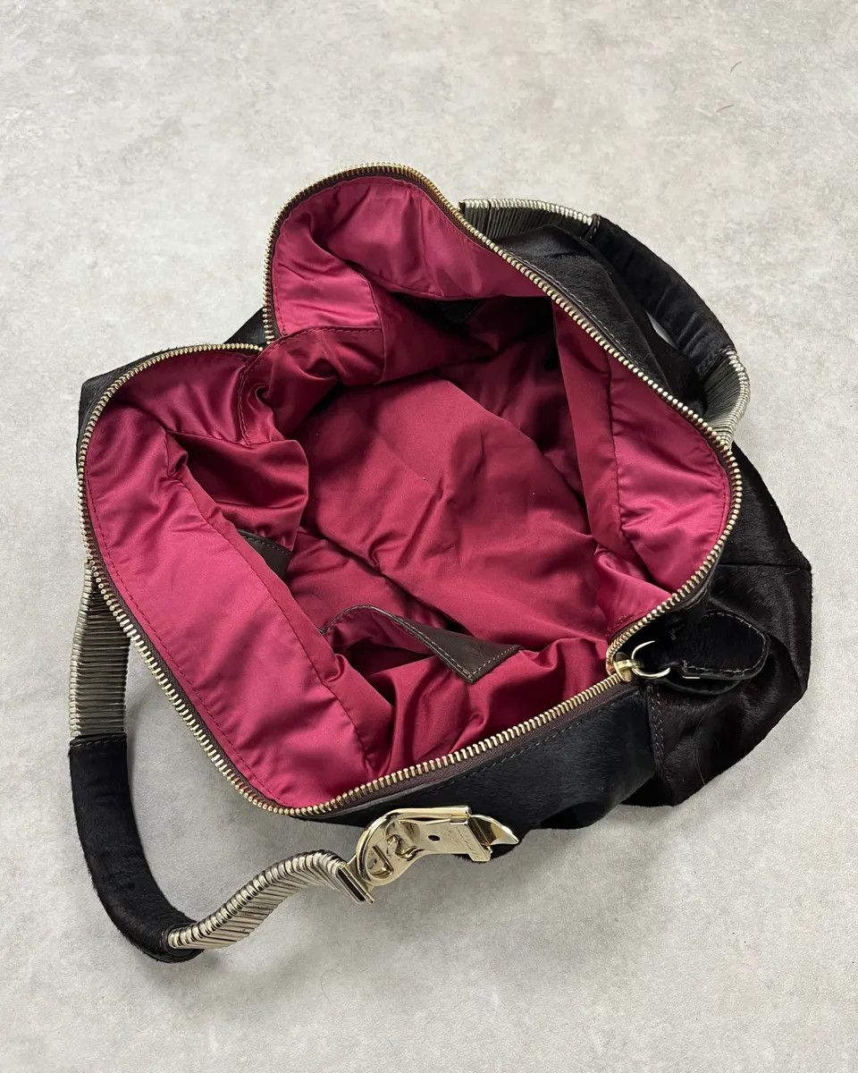 Vintage Cesare Paciotti Brown Pony Hair Handle Bag Size ONE SIZE - 11 Thumbnail