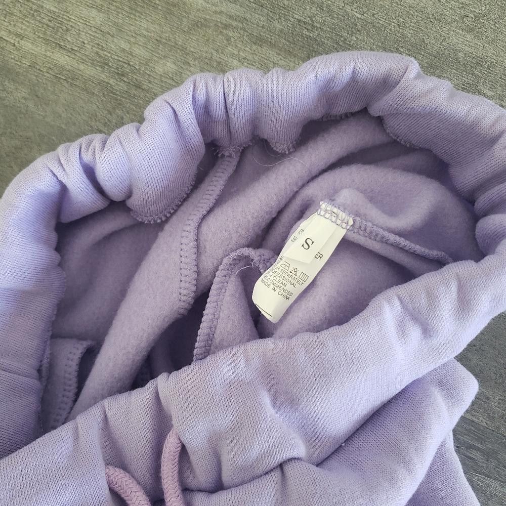 Shein Light Purple Basic High Waist Banded Sweats Size 28" / US 6 / IT 42 - 3 Thumbnail