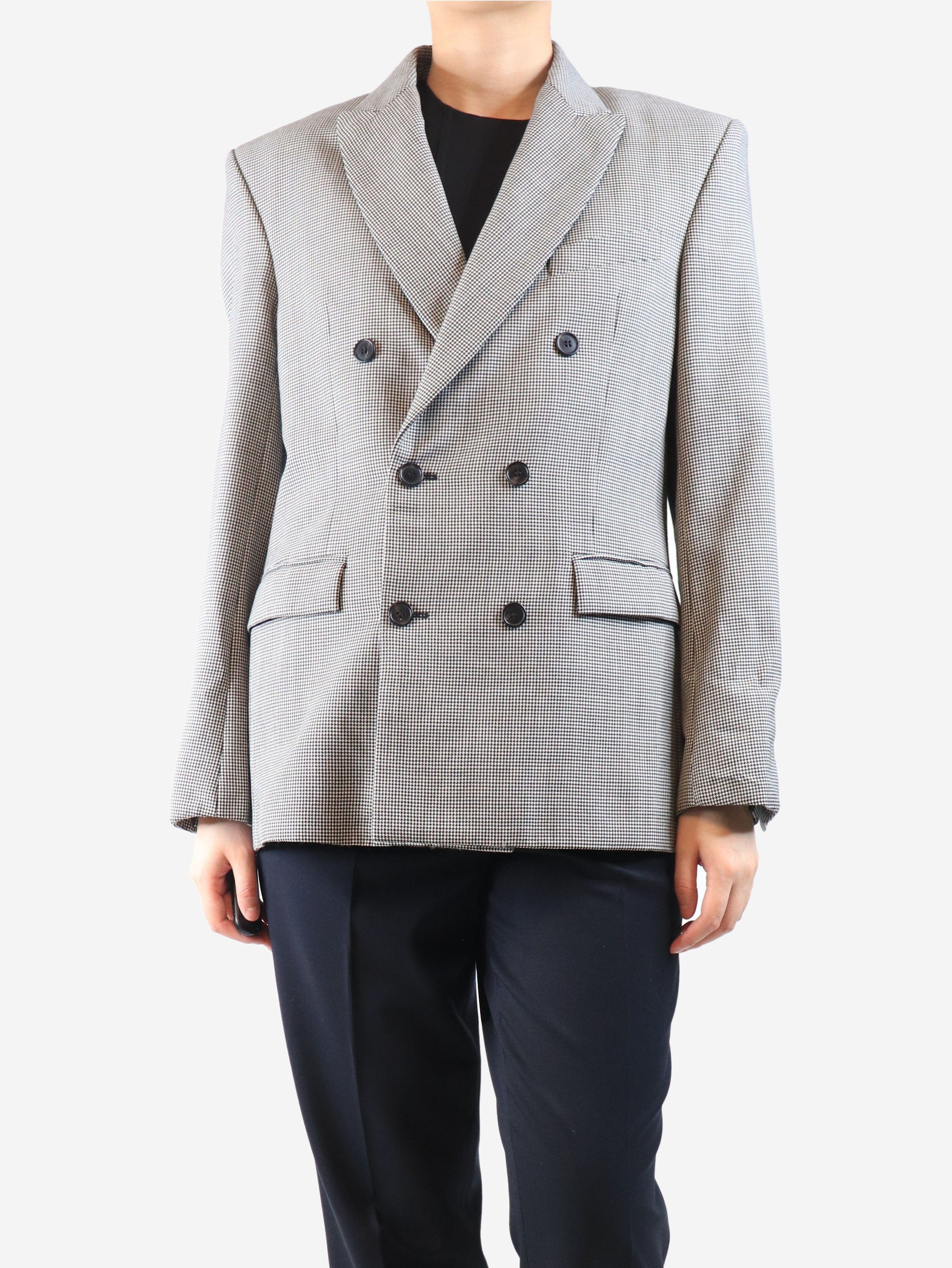 Other Black and white houndstooth double breasted jacket - UK 10 Size M / US 6-8 / IT 42-44 - 1 Thumbnail