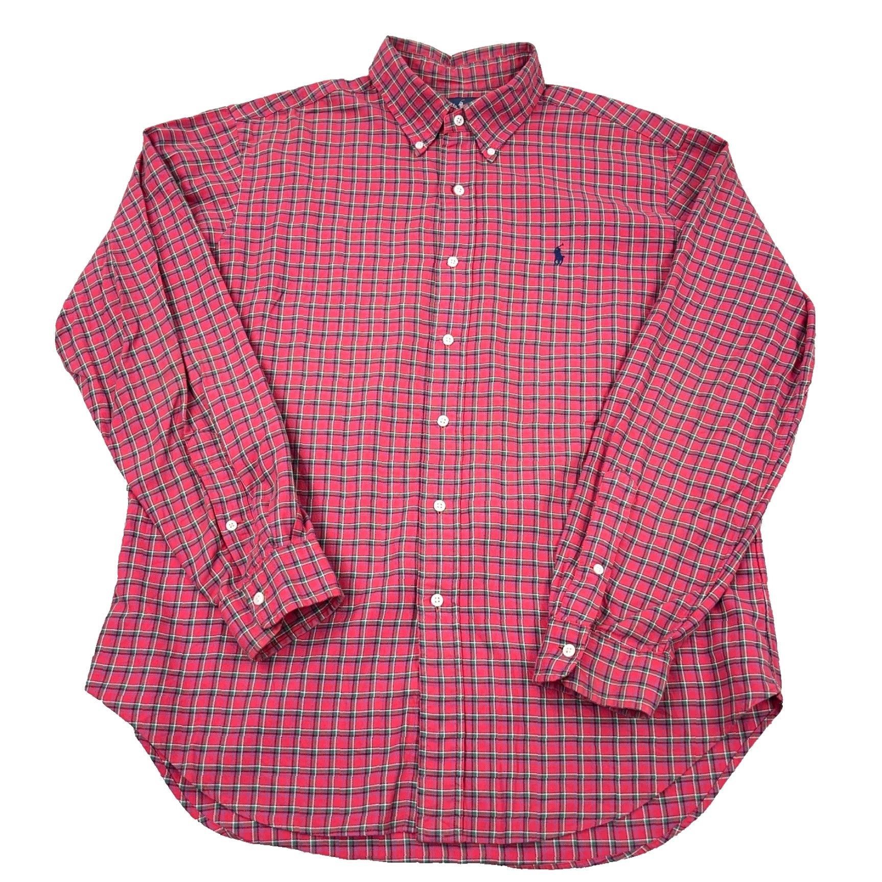 Ralph Lauren Ralph Lauren Flannel Shirt Large Red Plaid Classic Fit Button-Up Casual Mens Size US L / EU 52-54 / 3 - 2 Thumbnail
