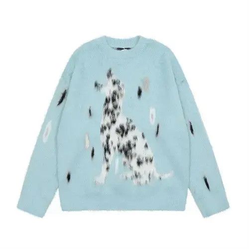 Japanese Brand × Vintage Spotted dog pattern sweater Size US L / EU 52-54 / 3 - 1 Thumbnail